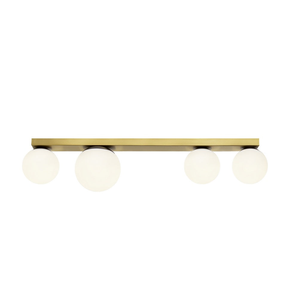 Four-point ceiling lamp GIGI brushed brass