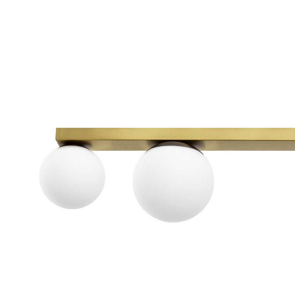 Four-point ceiling lamp GIGI brushed brass