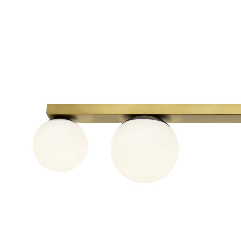 Four-point ceiling lamp GIGI brushed brass