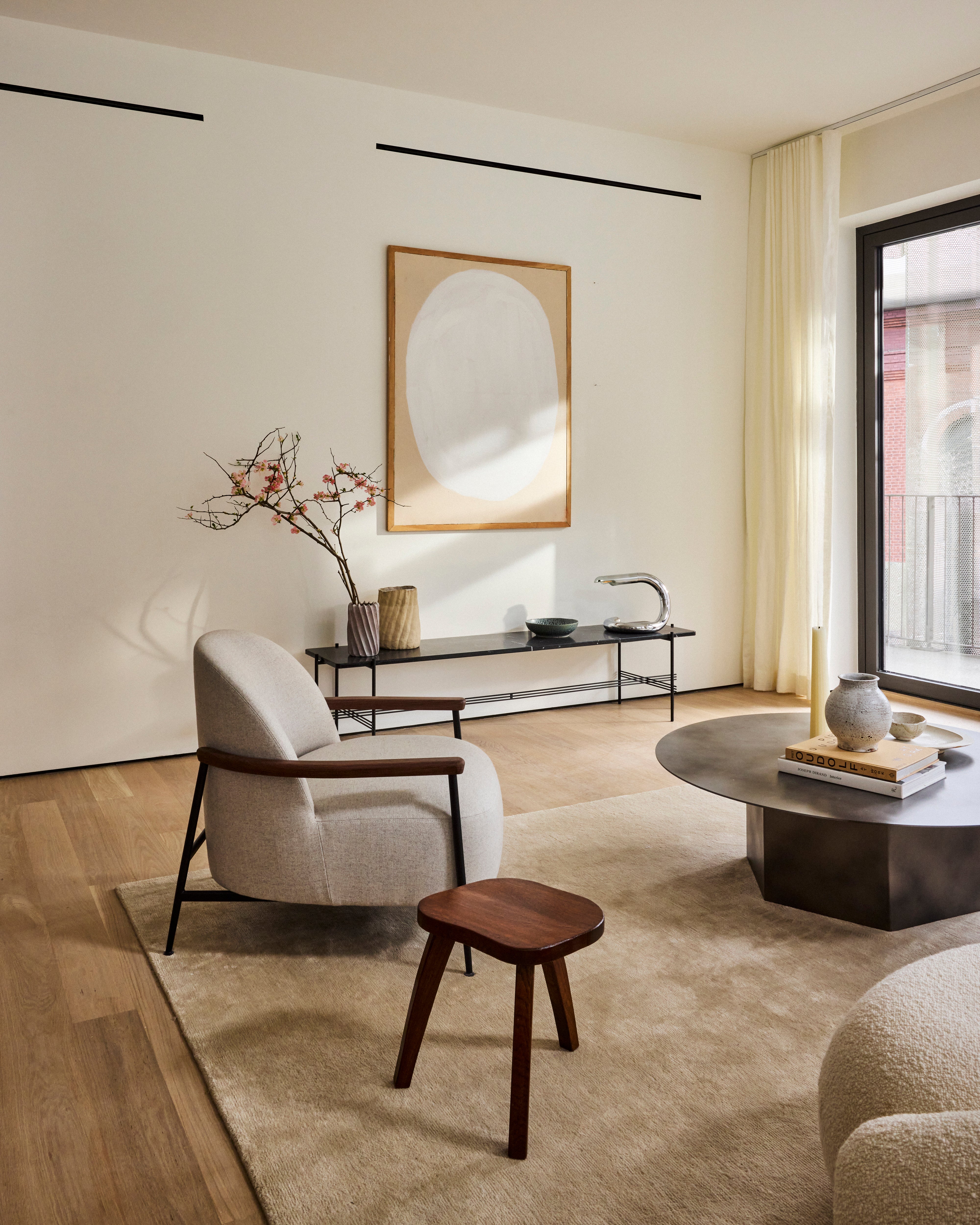 Polsterstuhl SEJOUR mit schwarzem Gestell