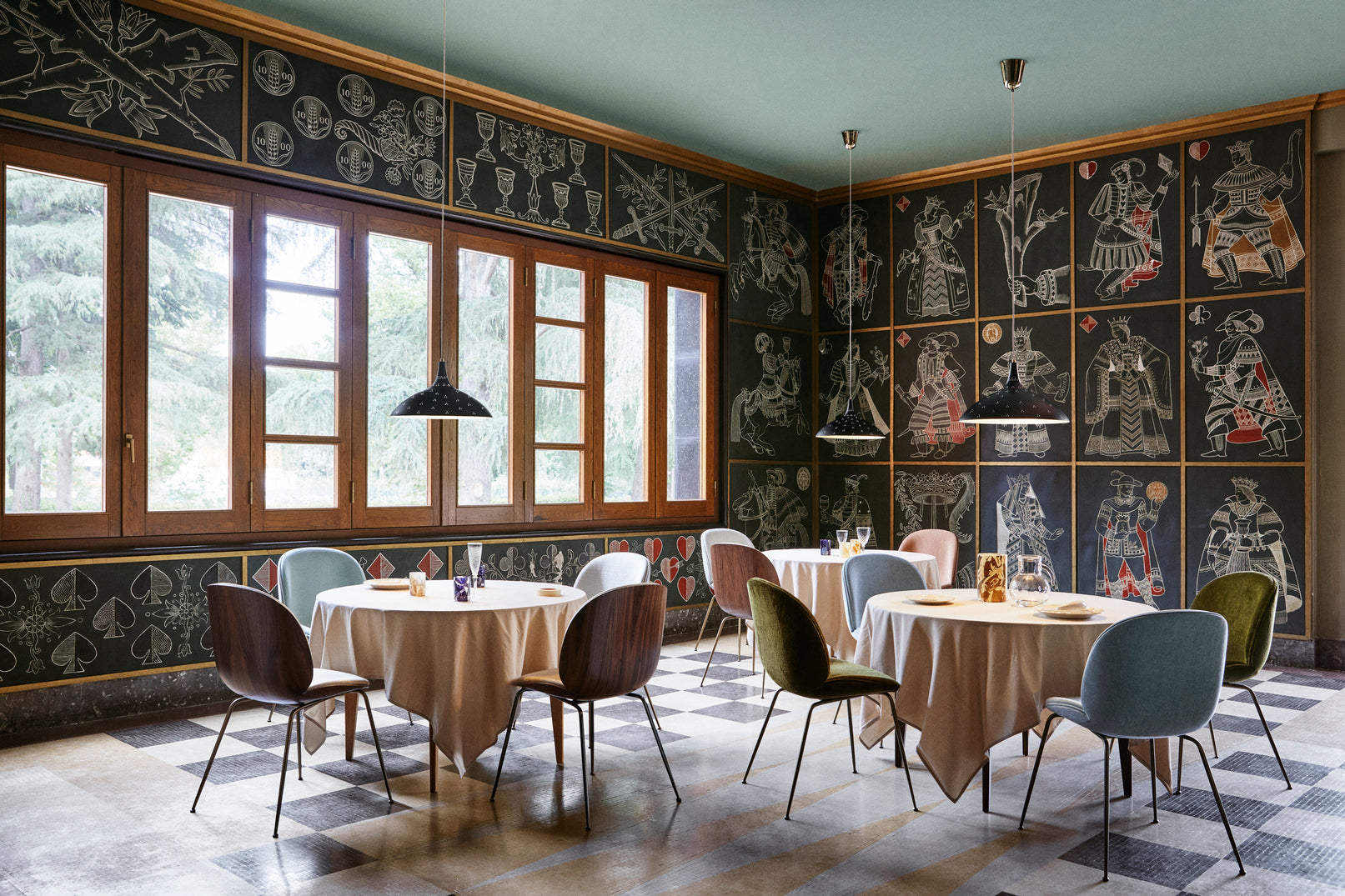 Pendelleuchte 1965 gold