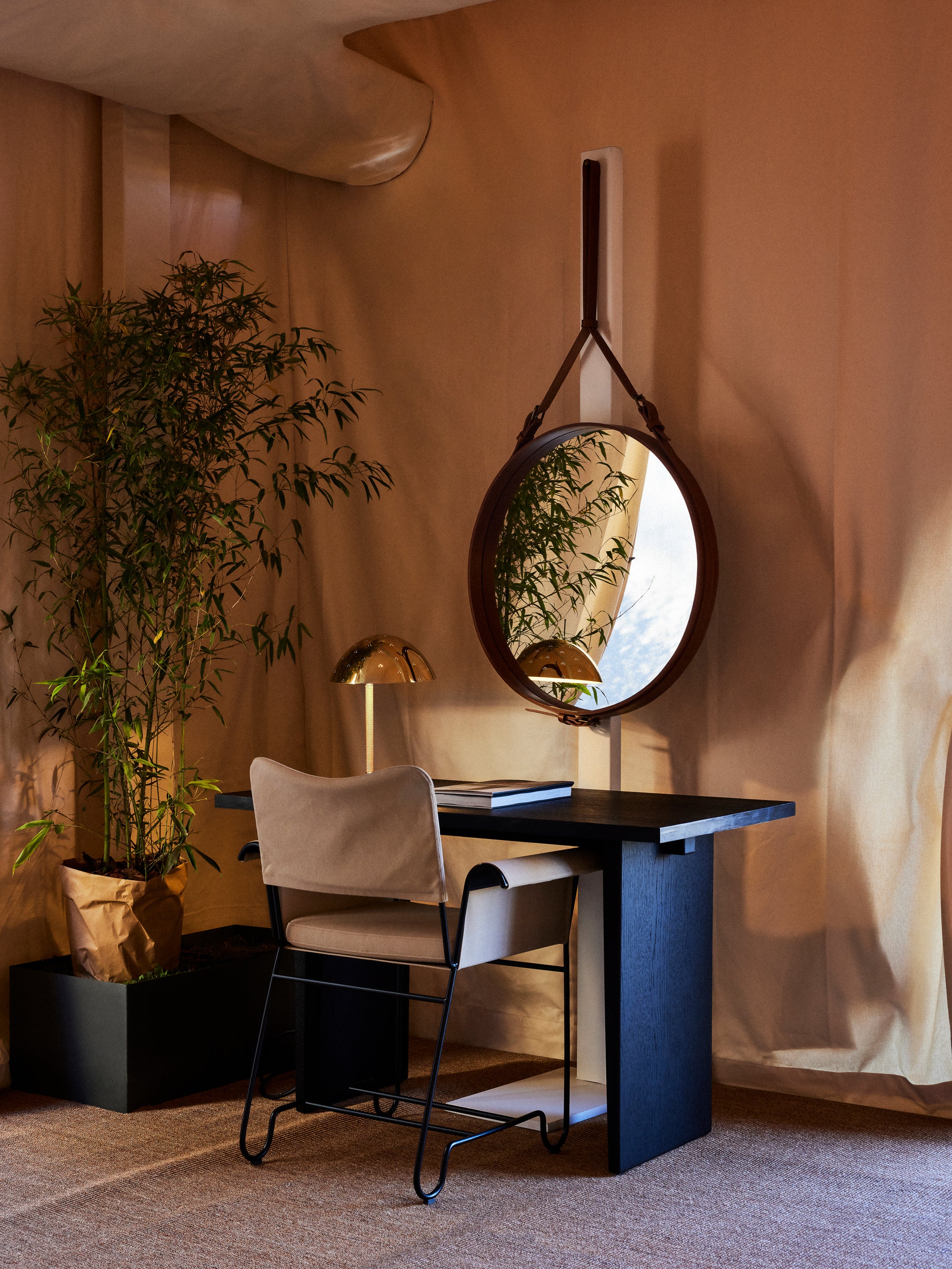 Tischlampe 9209 poliertes Messing