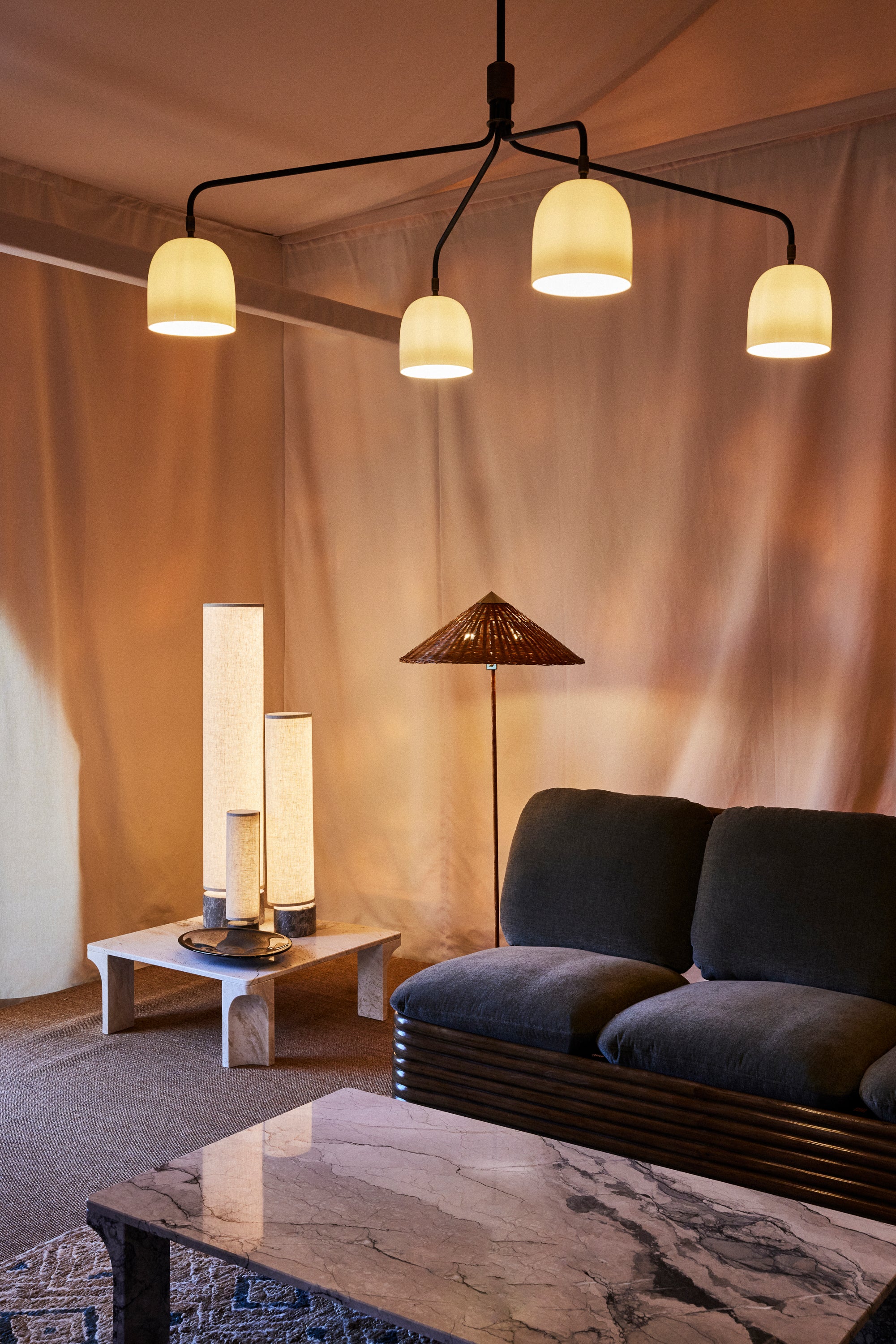 HOWARD white chandelier