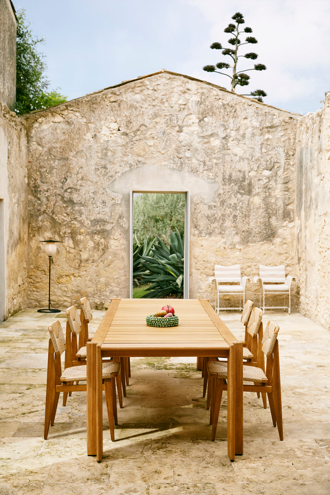 ATMOSFERA teak wood garden table