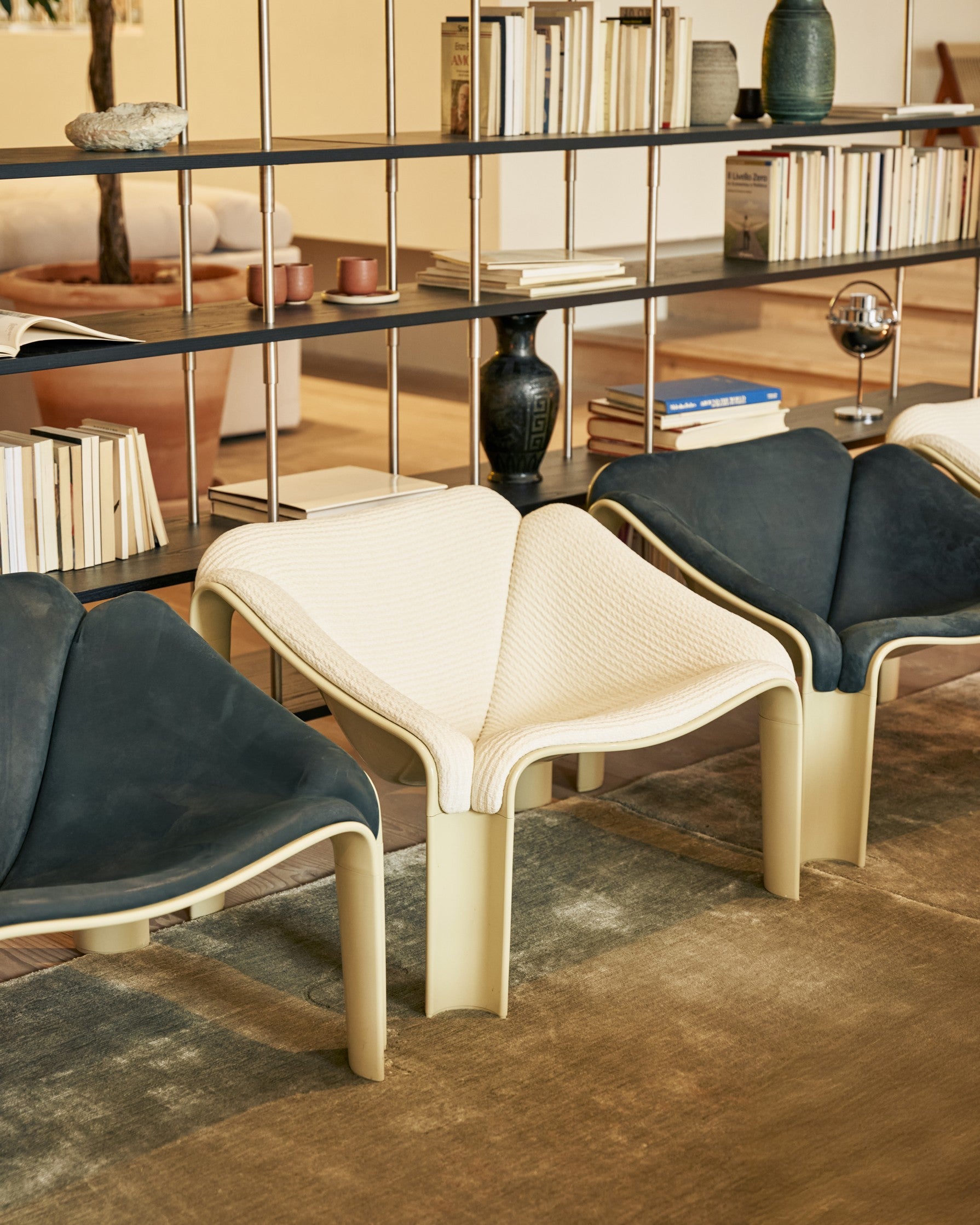 F300 Armchair Red with White Base [Amelia Revised]