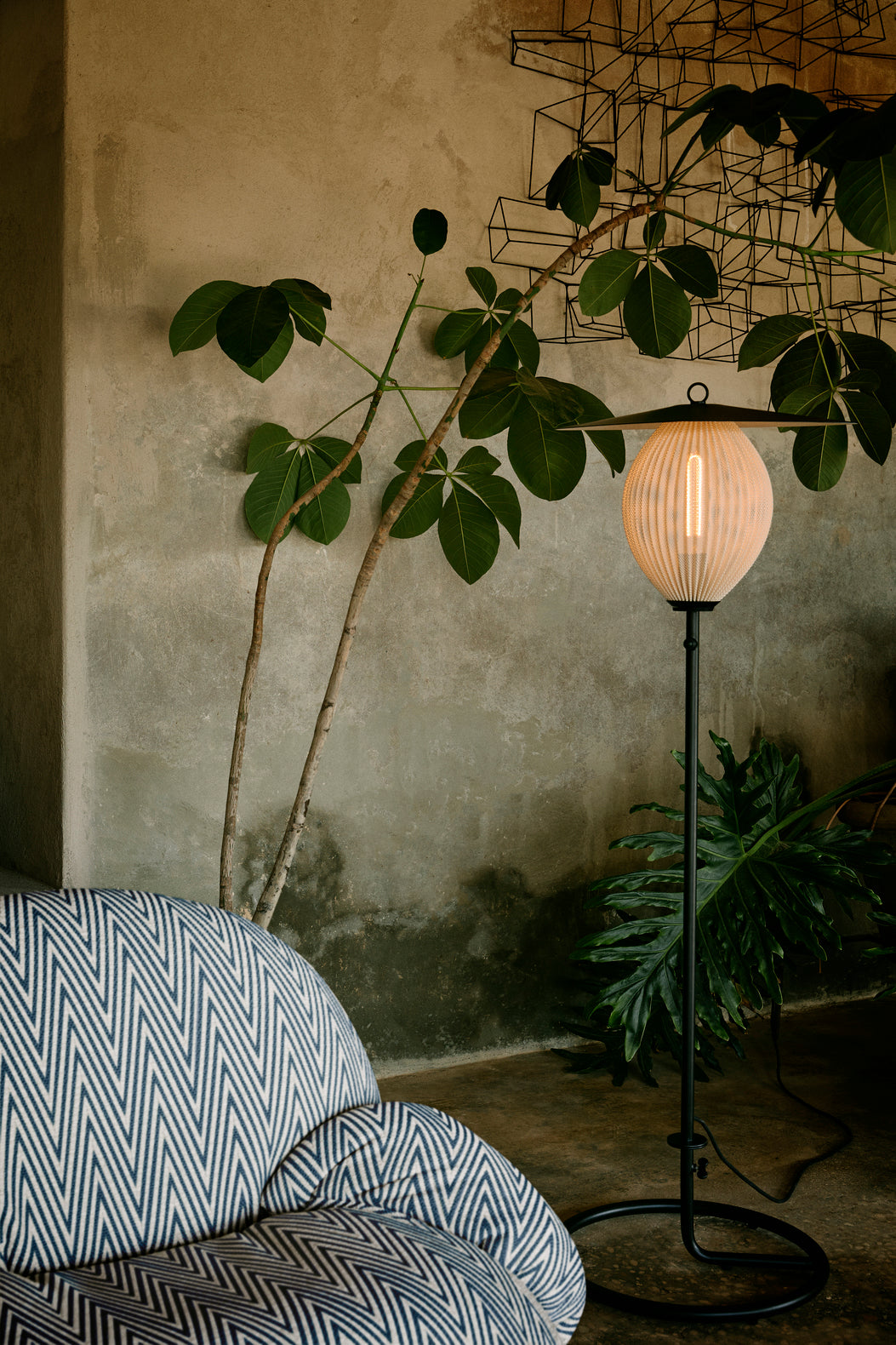 Mustard SATELLITE outdoor floor lamp