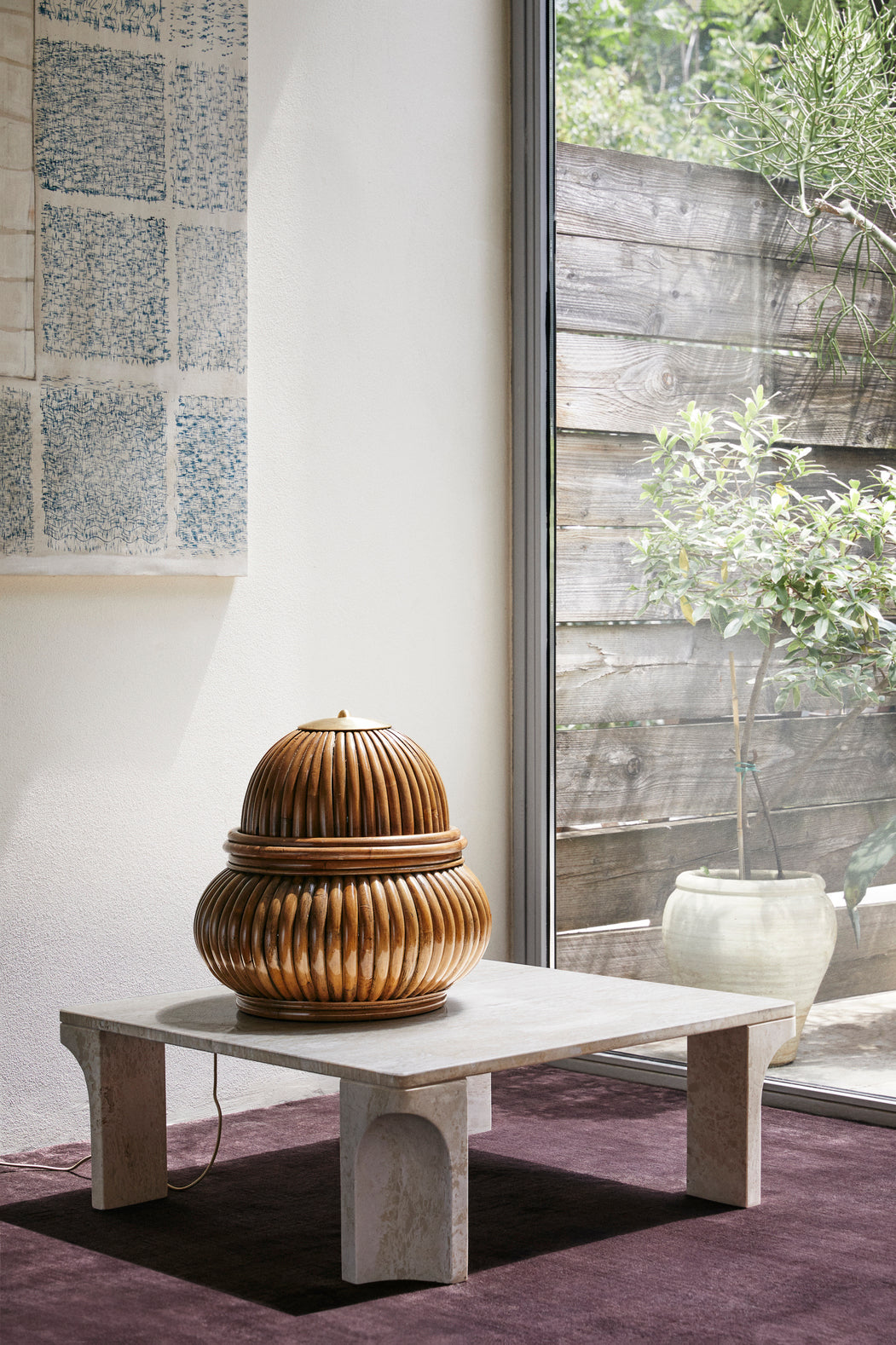 Stehlampe für den Außenbereich BOHEMIAN Rattan
