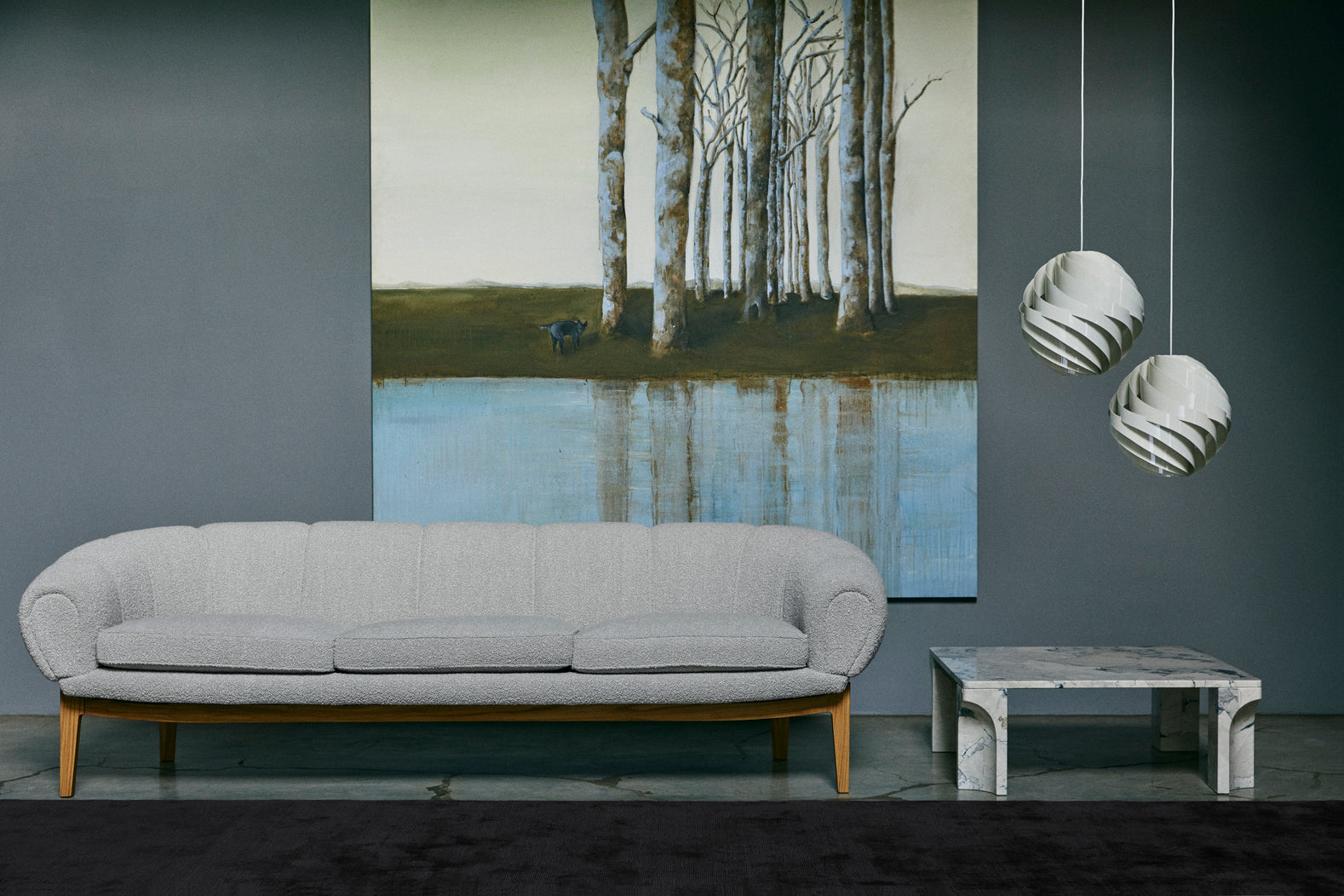 TURBO pendant lamp broken white