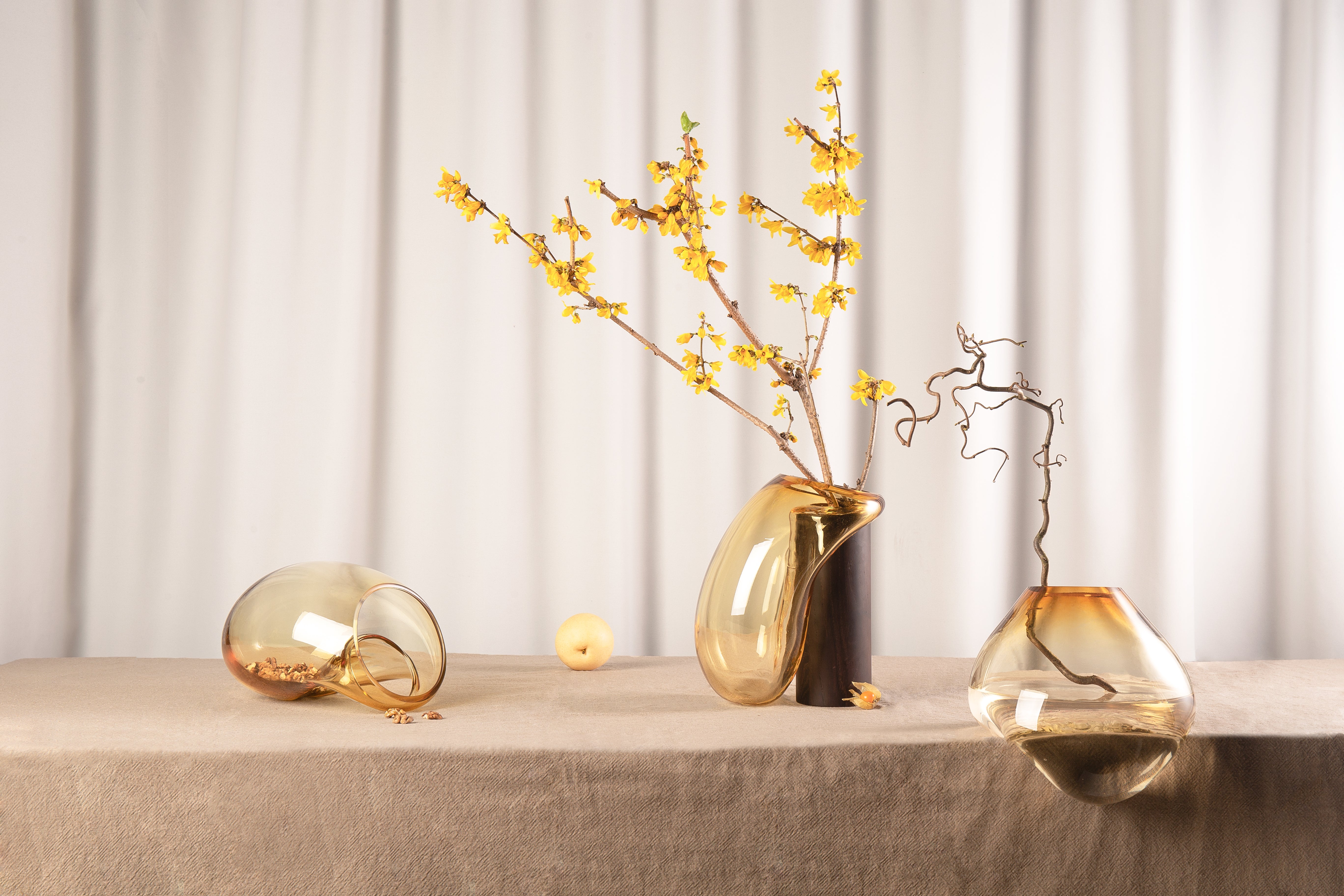 GUTTA Amber Glass Vase