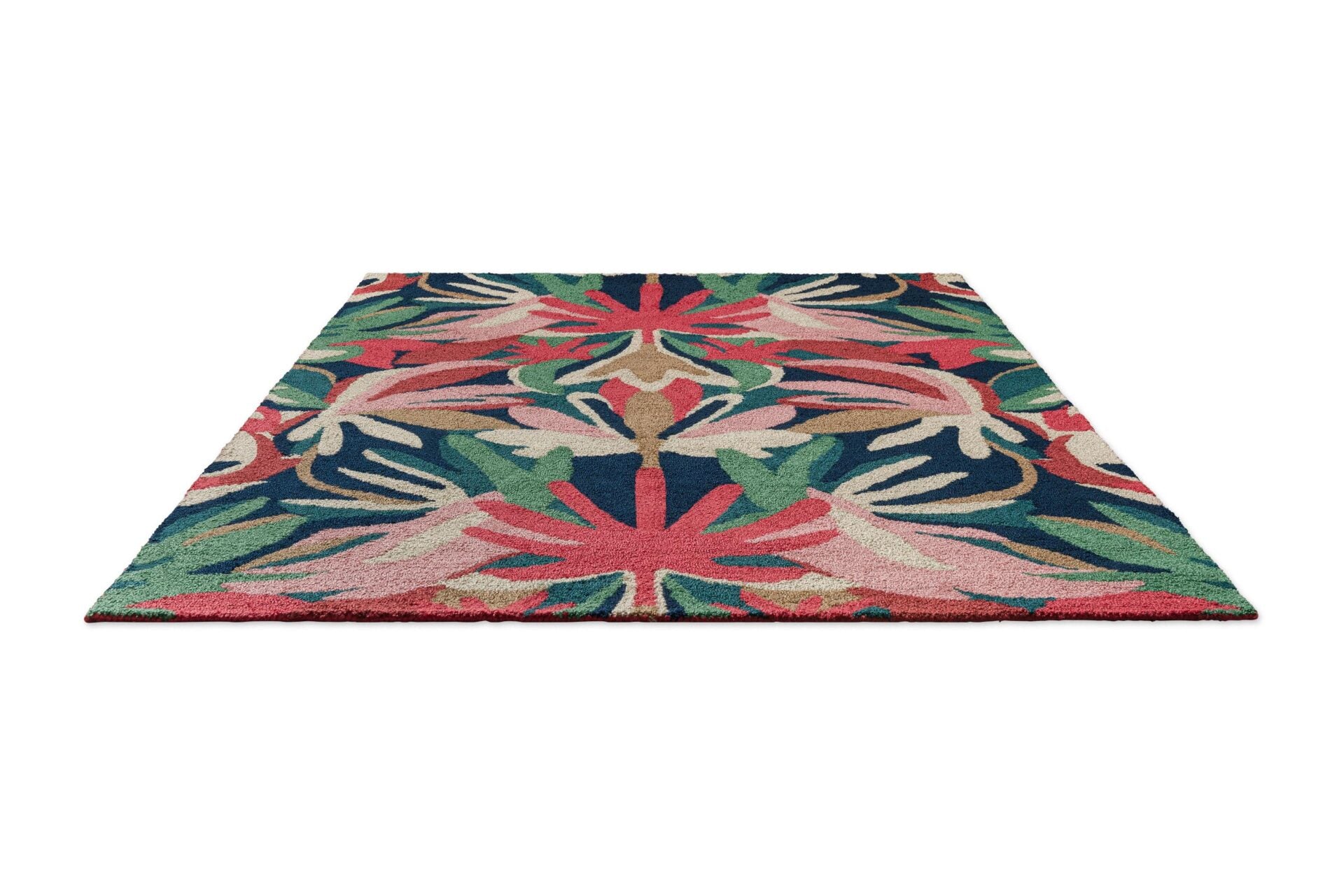 MELORA PINK Outdoor-Teppich grün-pink