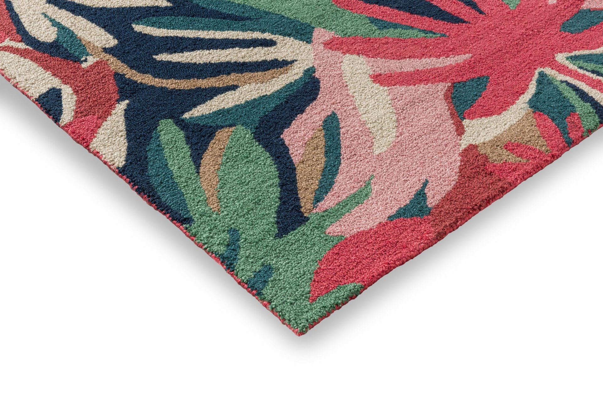 MELORA PINK Outdoor-Teppich grün-pink