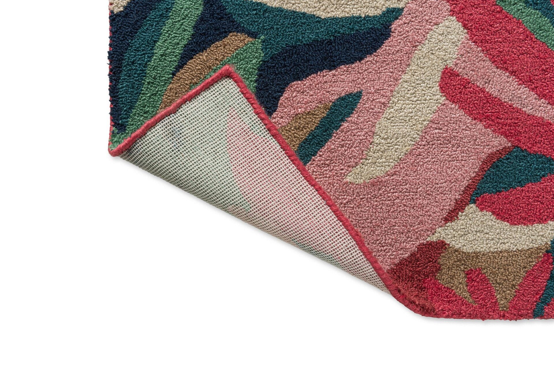 MELORA PINK Outdoor-Teppich grün-pink