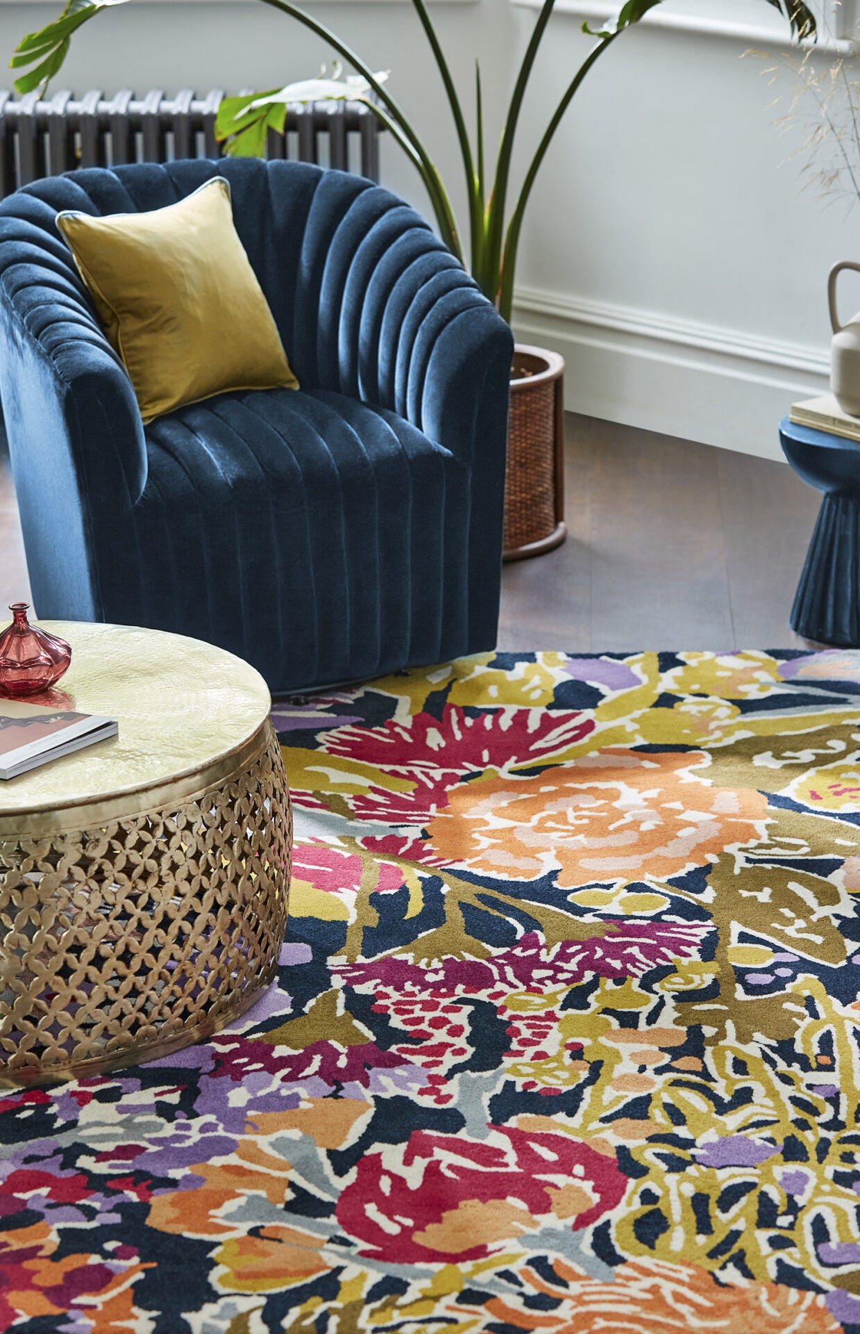 Multicolored Sanguine Aubergine rug