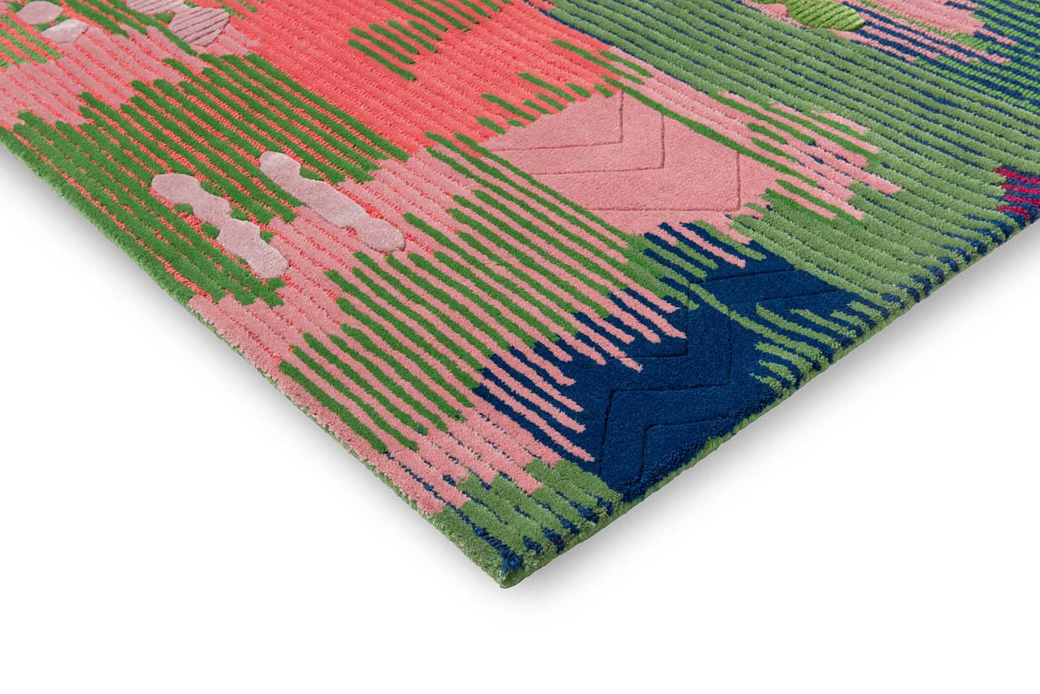 WILDERNESS PERIDOT EMERALD Teppich grün-pink