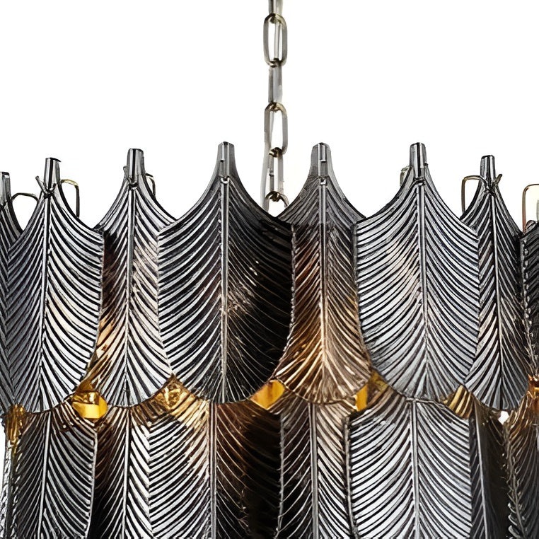 Glaskronleuchter DIVINE schwarz