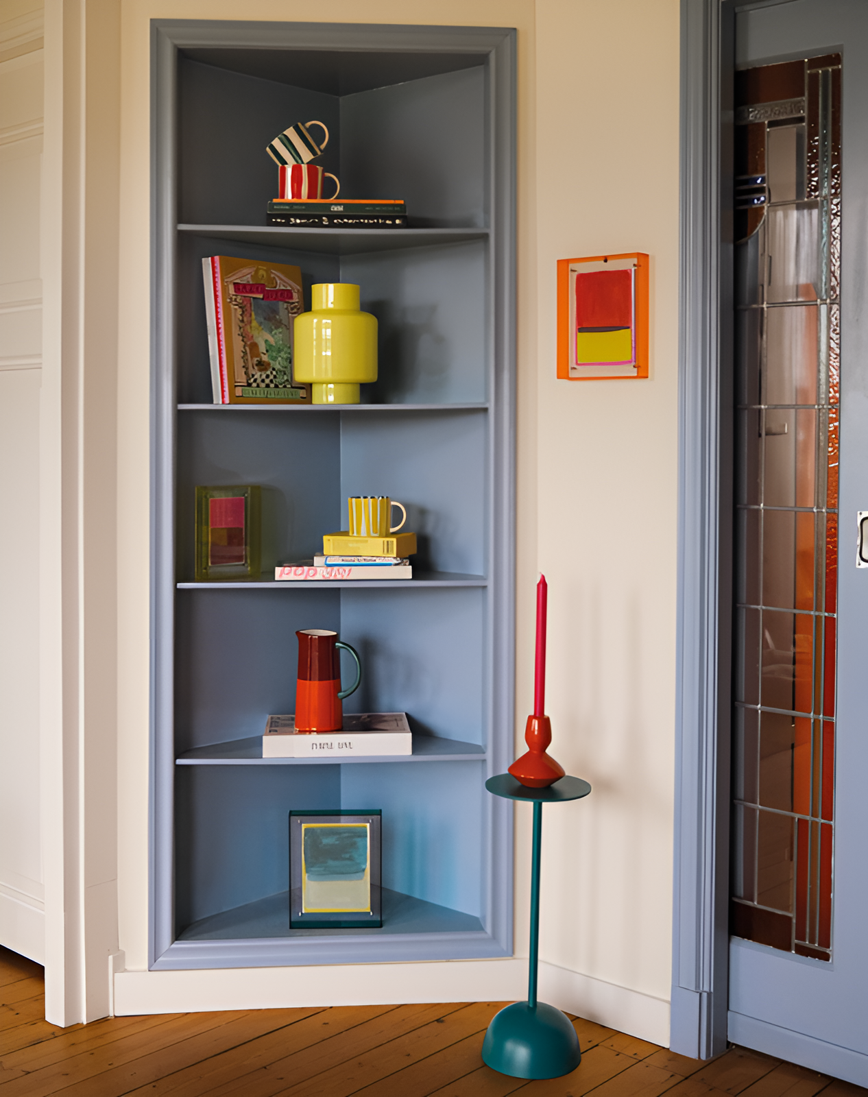 LINDA Beistelltisch. x UNC Seeblau