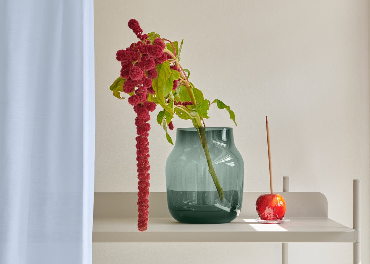 Dark Green SILENT Glass Vase