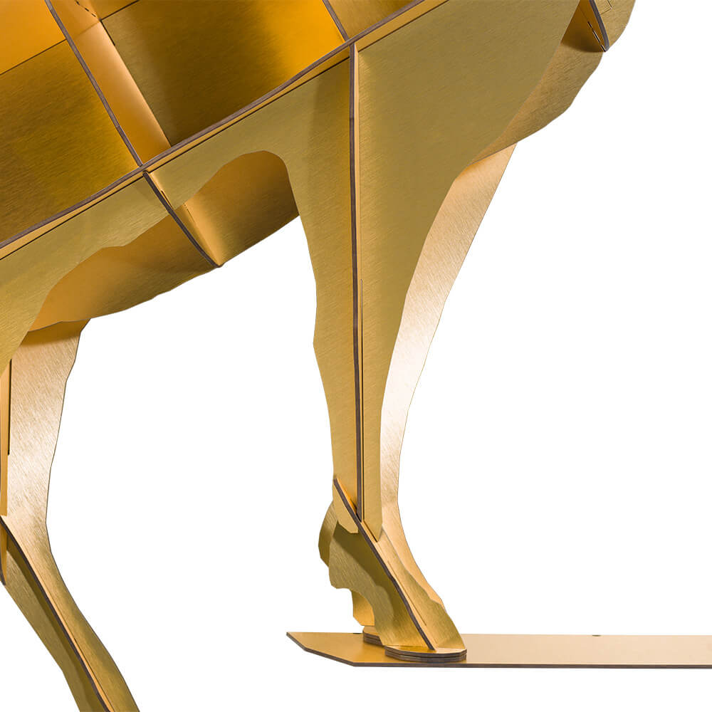 Wandregal HORACE in Gold