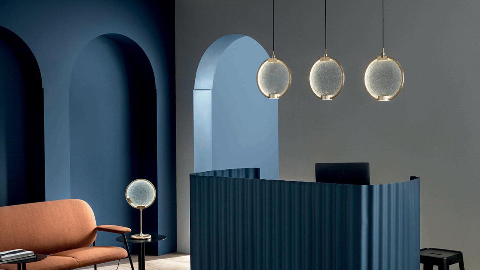 Pendant lamp HORO S1 brushed brass