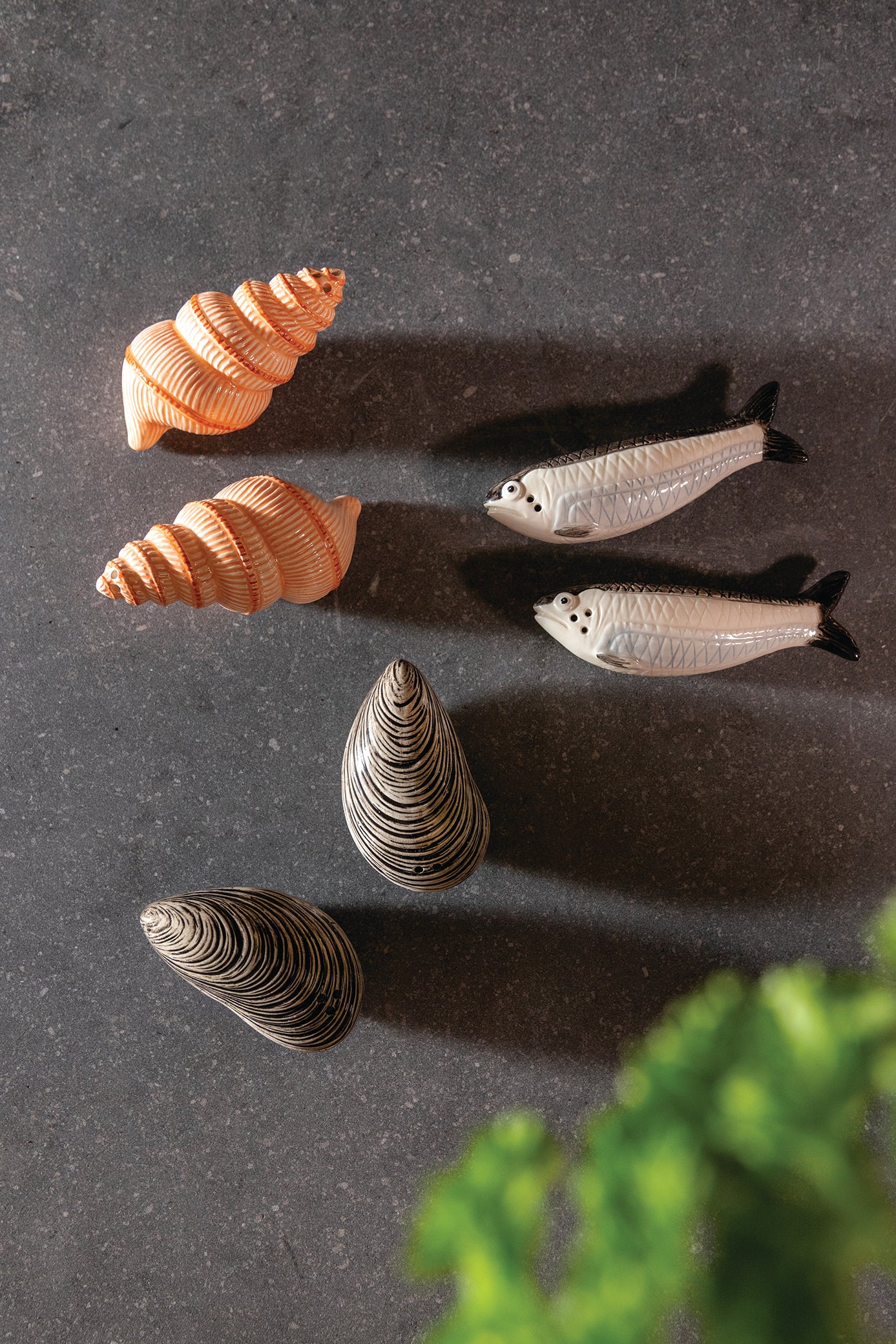Salz- und Pfefferstreuer SHELL orange