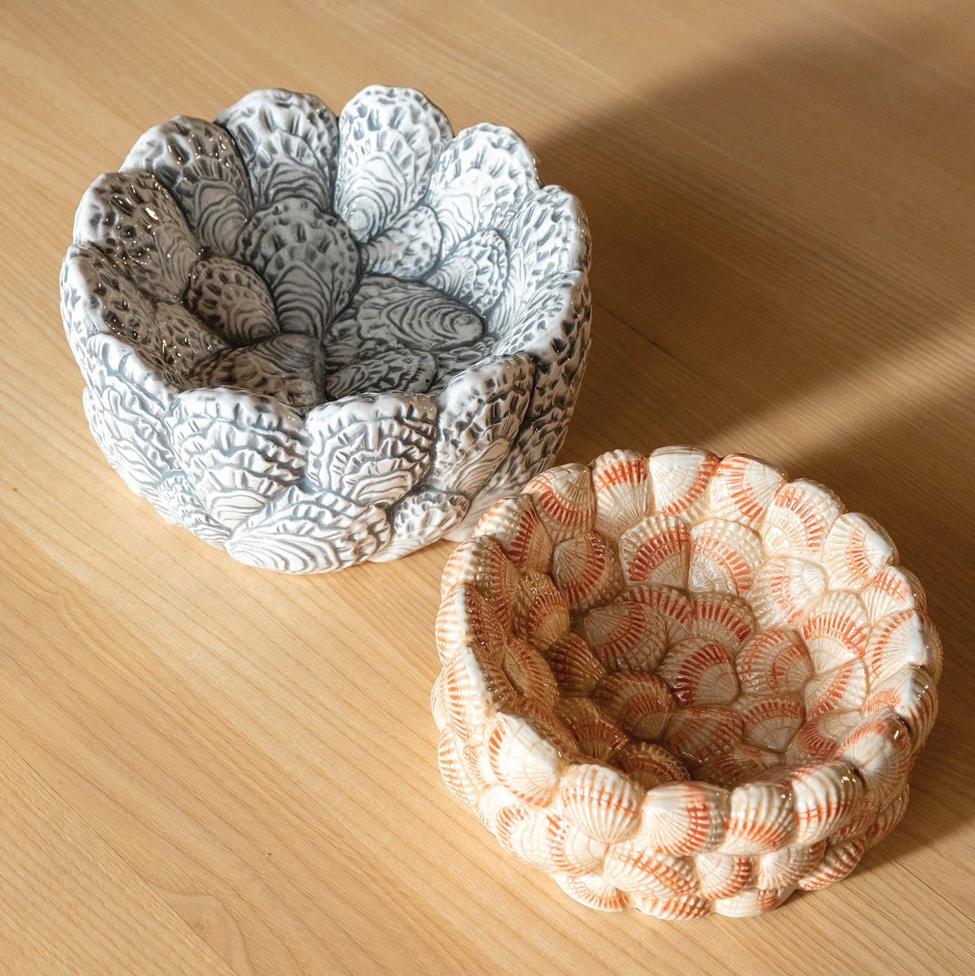 Cockle Bowl Beige-Orange