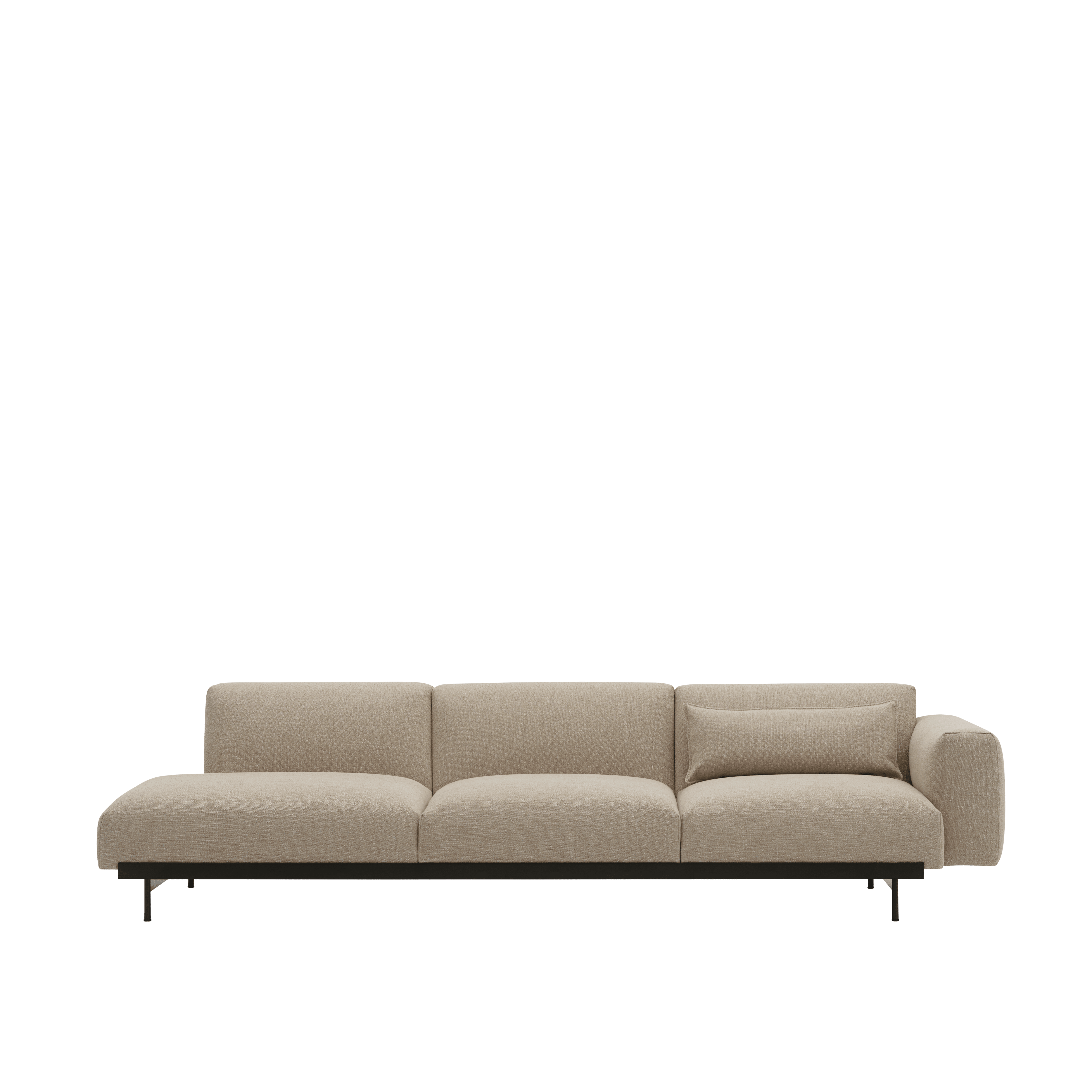 Sofa 3-osobowa otwarta lewostronna IN SITU tapicerowana