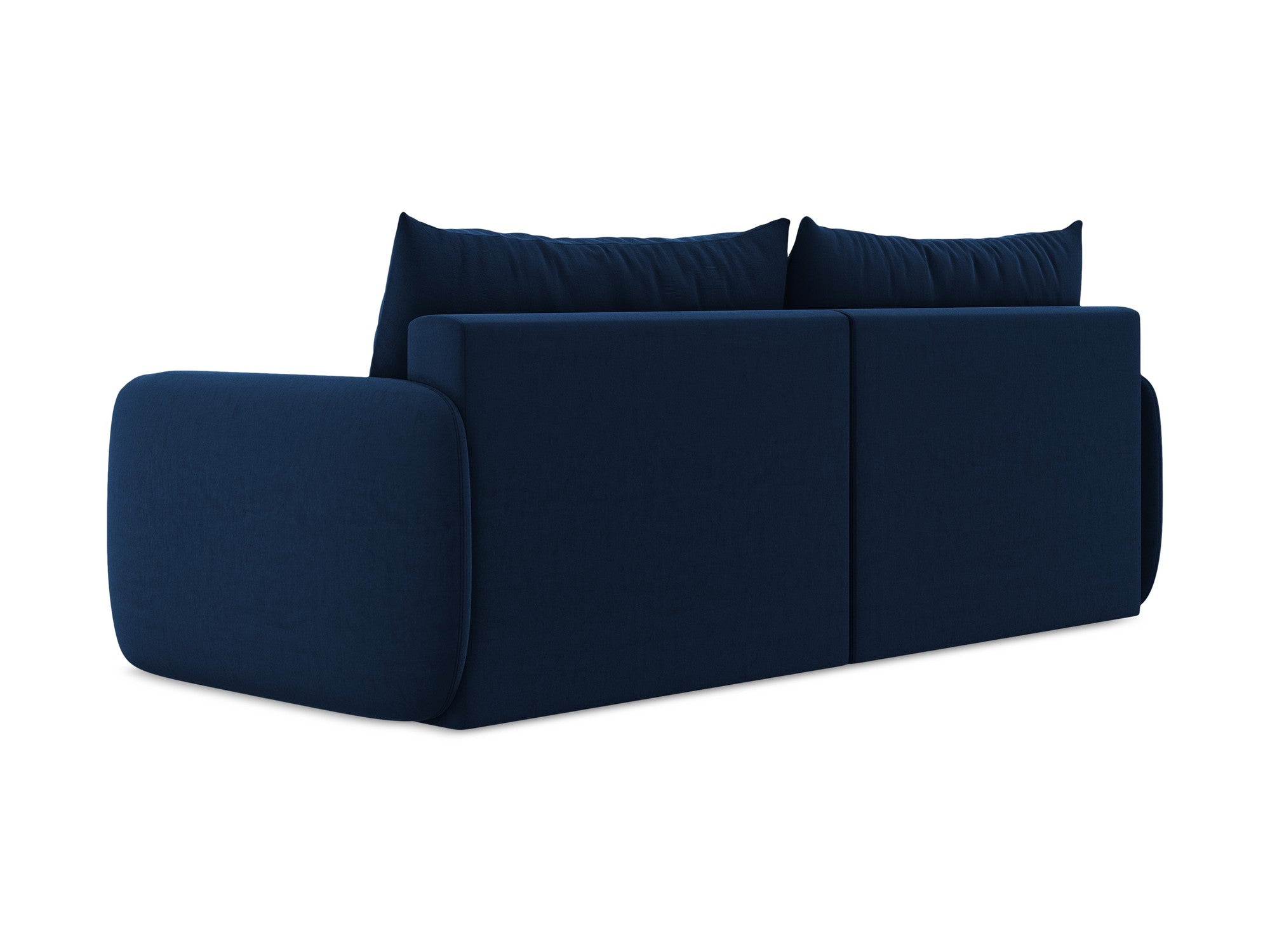 Sofa aus Samt für 3 Personen mit Schlaf-Funktion KALENA in königsblau