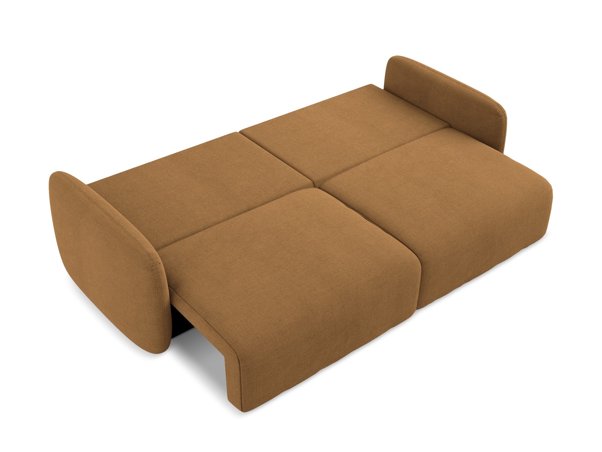 Sofa für 3 Personen mit Schlaf-Funktion KALENA terrakotta
