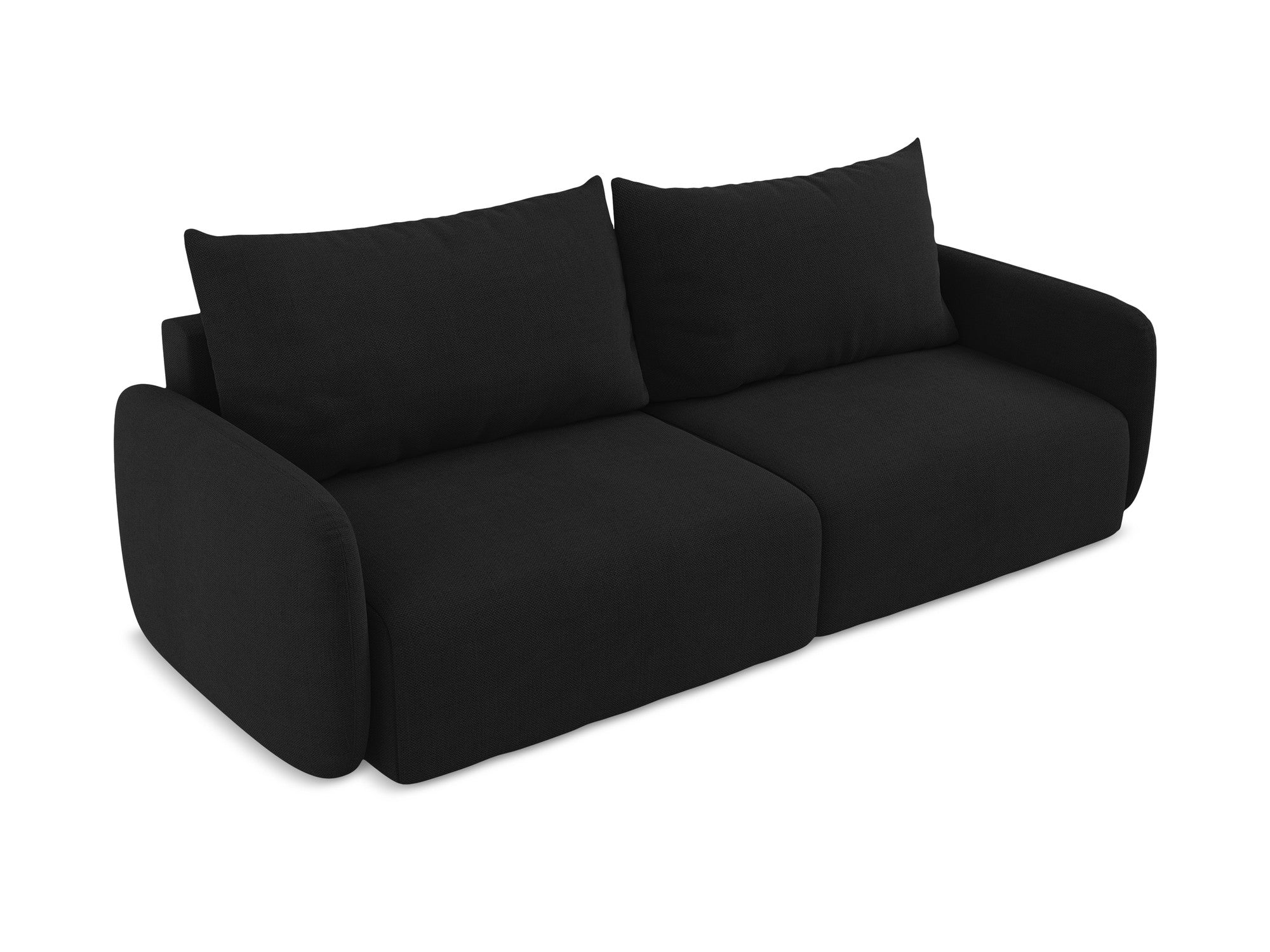 3-Seater Sofa with Sleeping Function KALENA Black