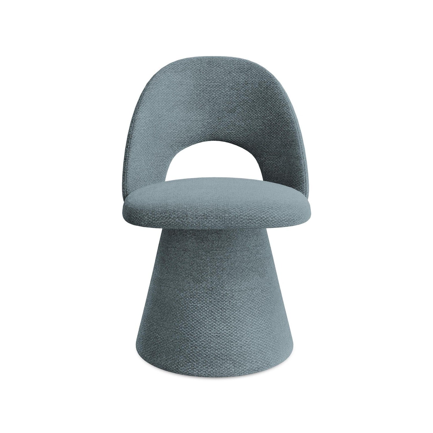 Stuhl KALO jeansblau Boucle