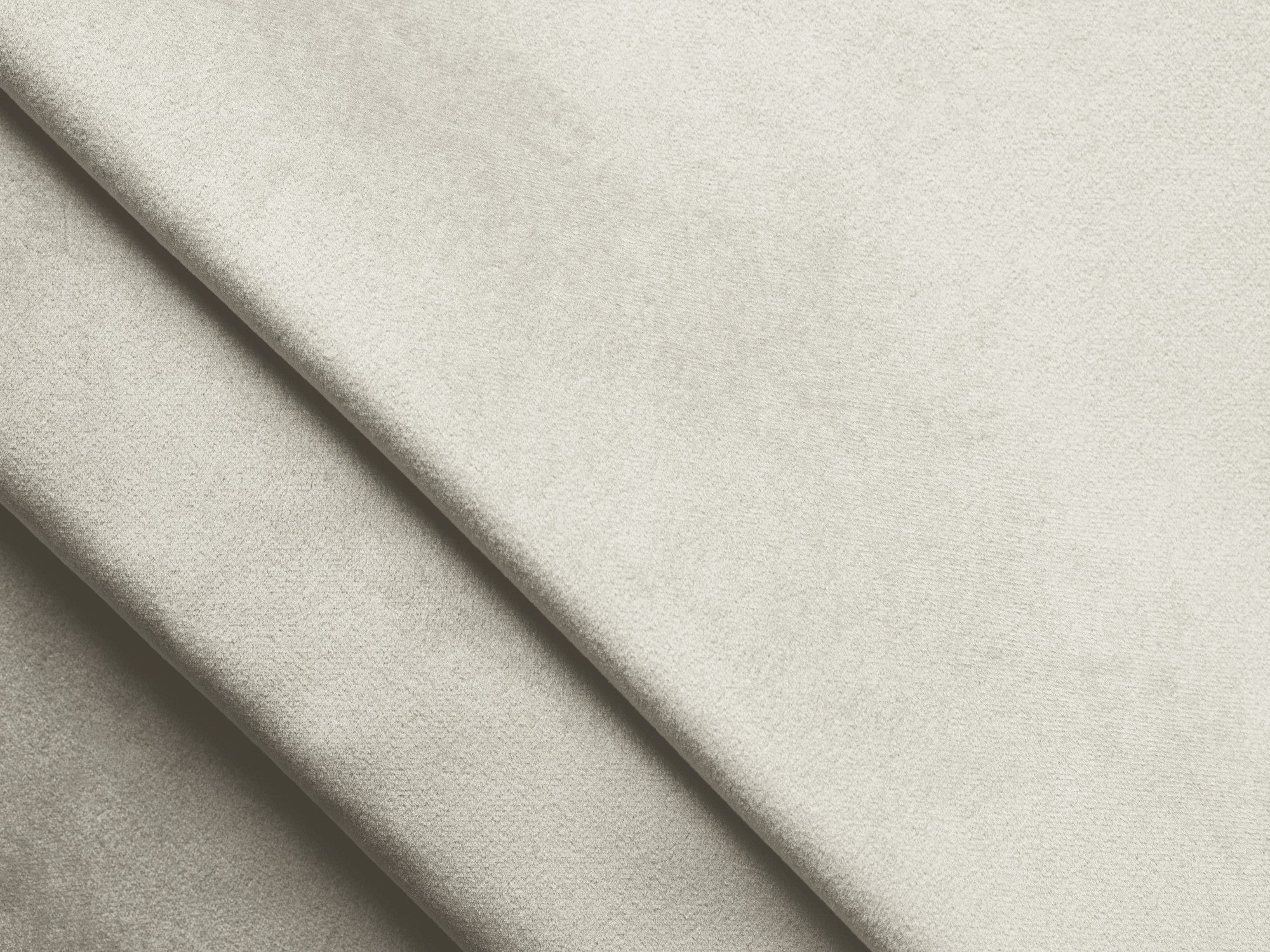 Left-facing velvet corner sofa bed KONA light beige