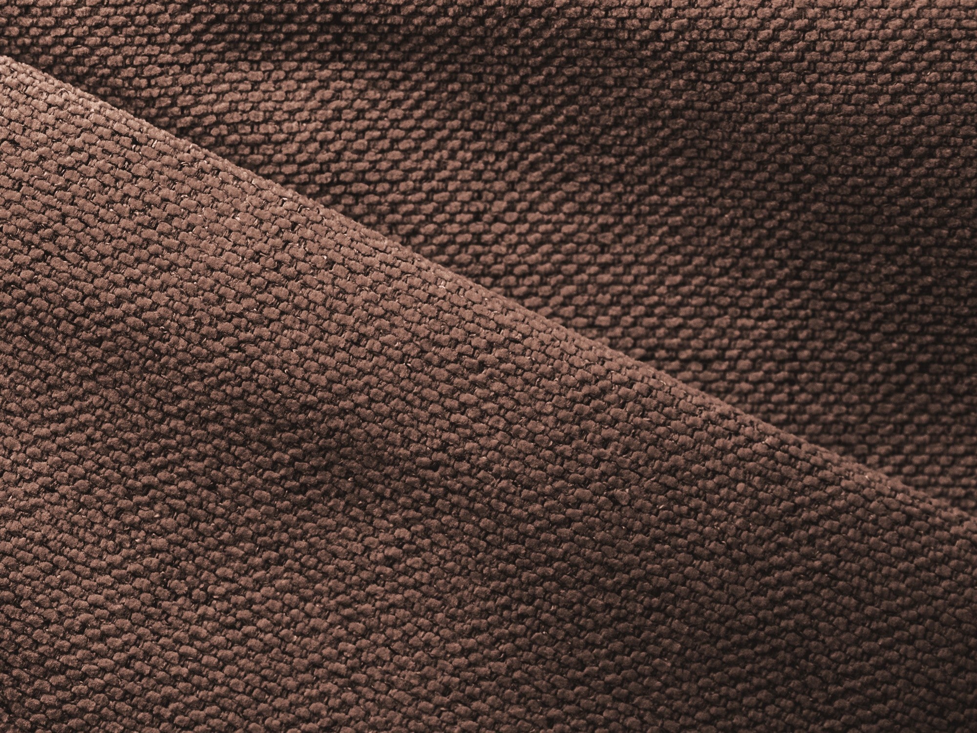 Rechtsseitige Schlafcouch KONA in gedämpftem Rosa