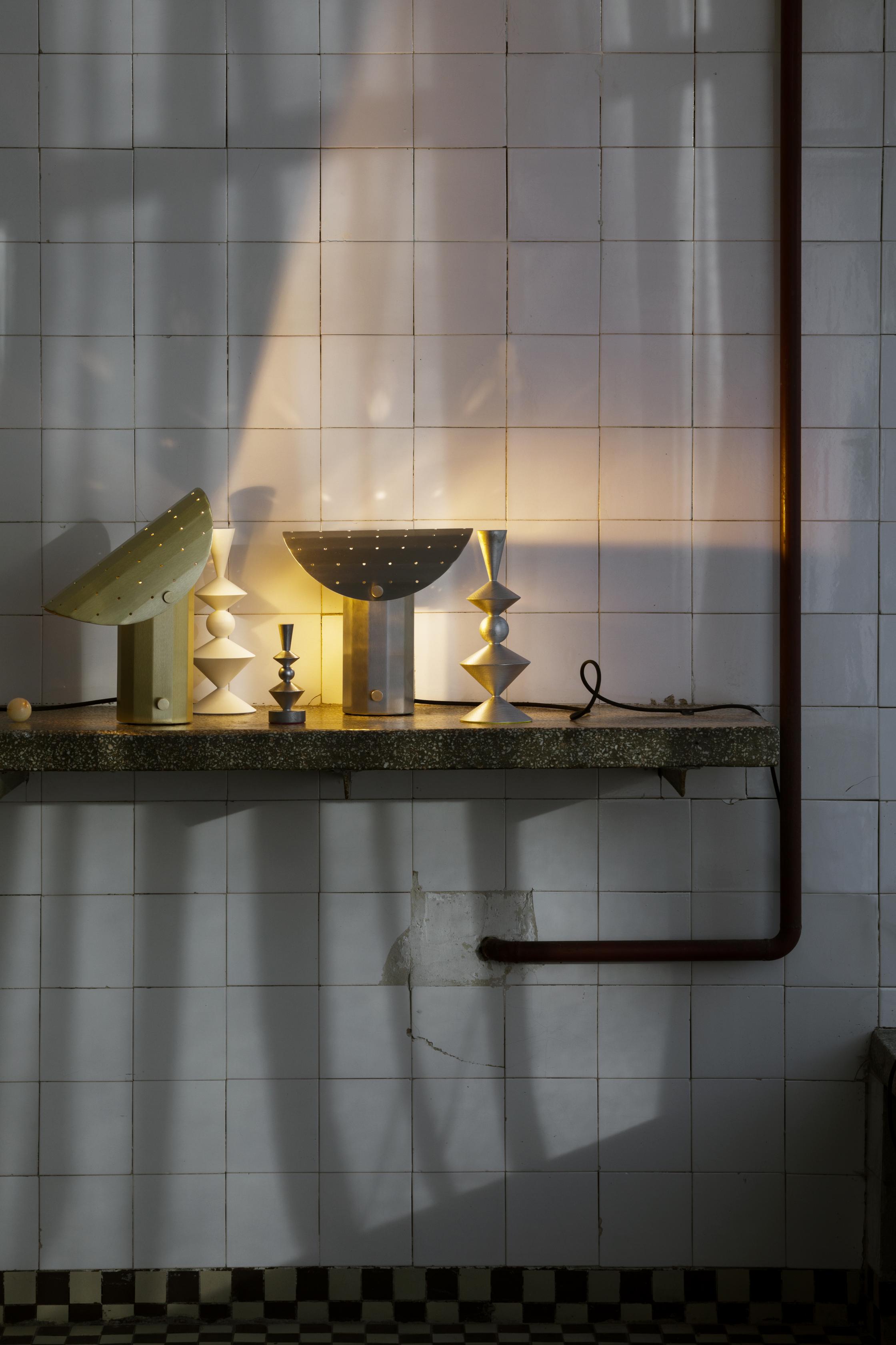 Tischlampe APOLIN salbeigrün