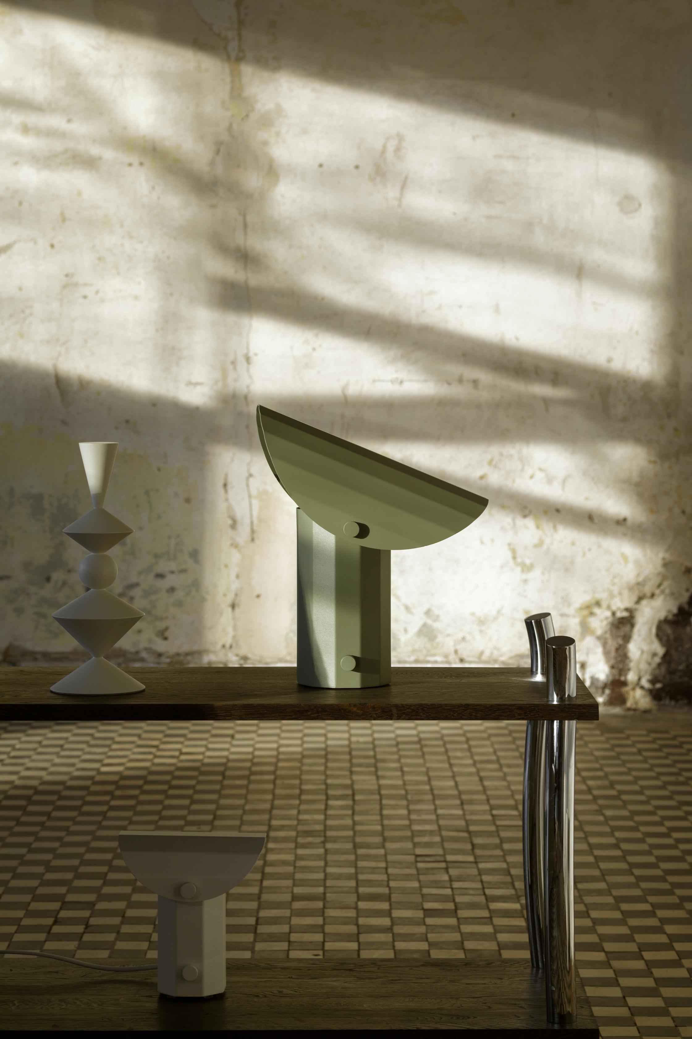 Tischlampe APOLIN salbeigrün