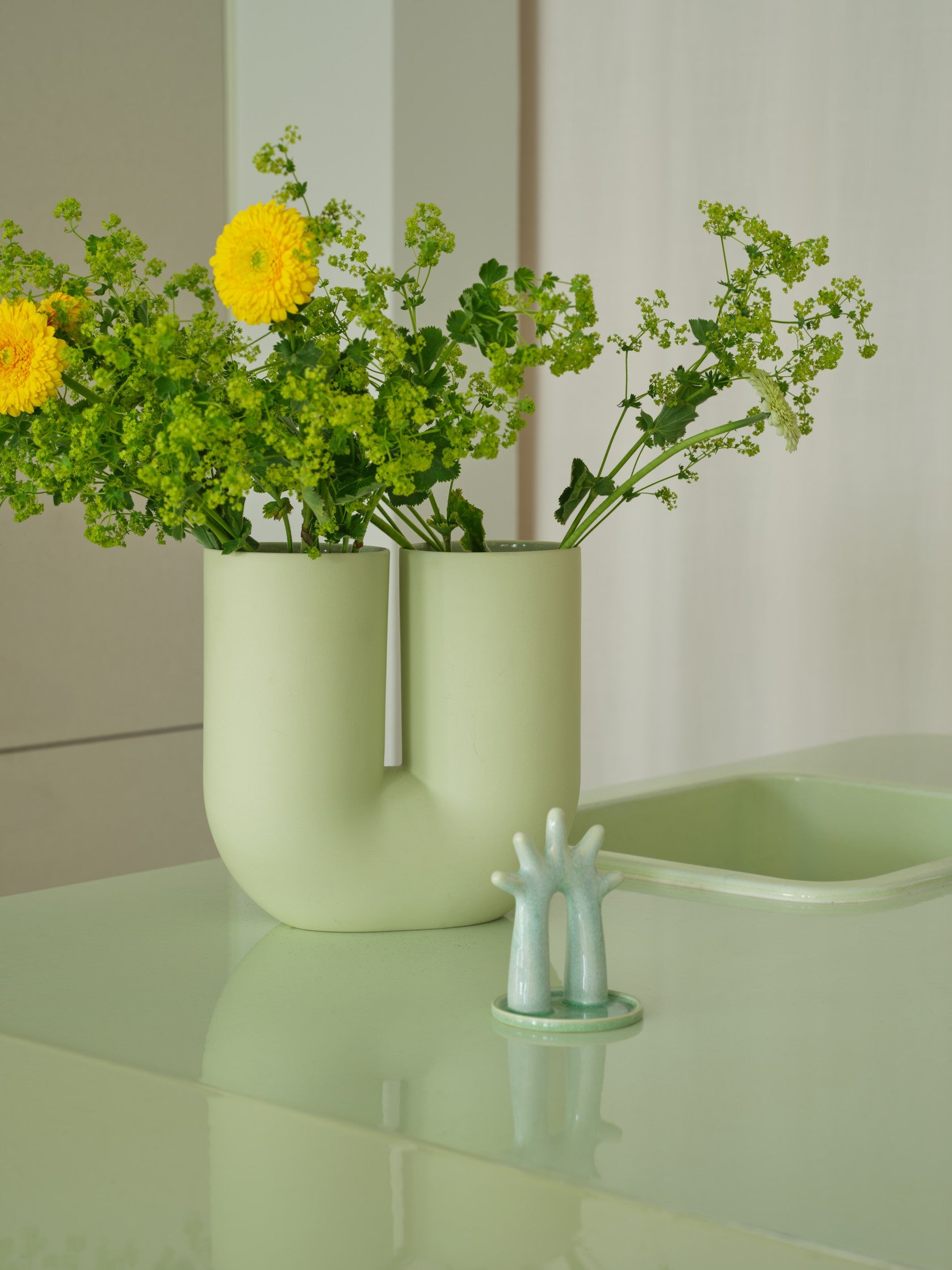 Vase KINK hellgrün