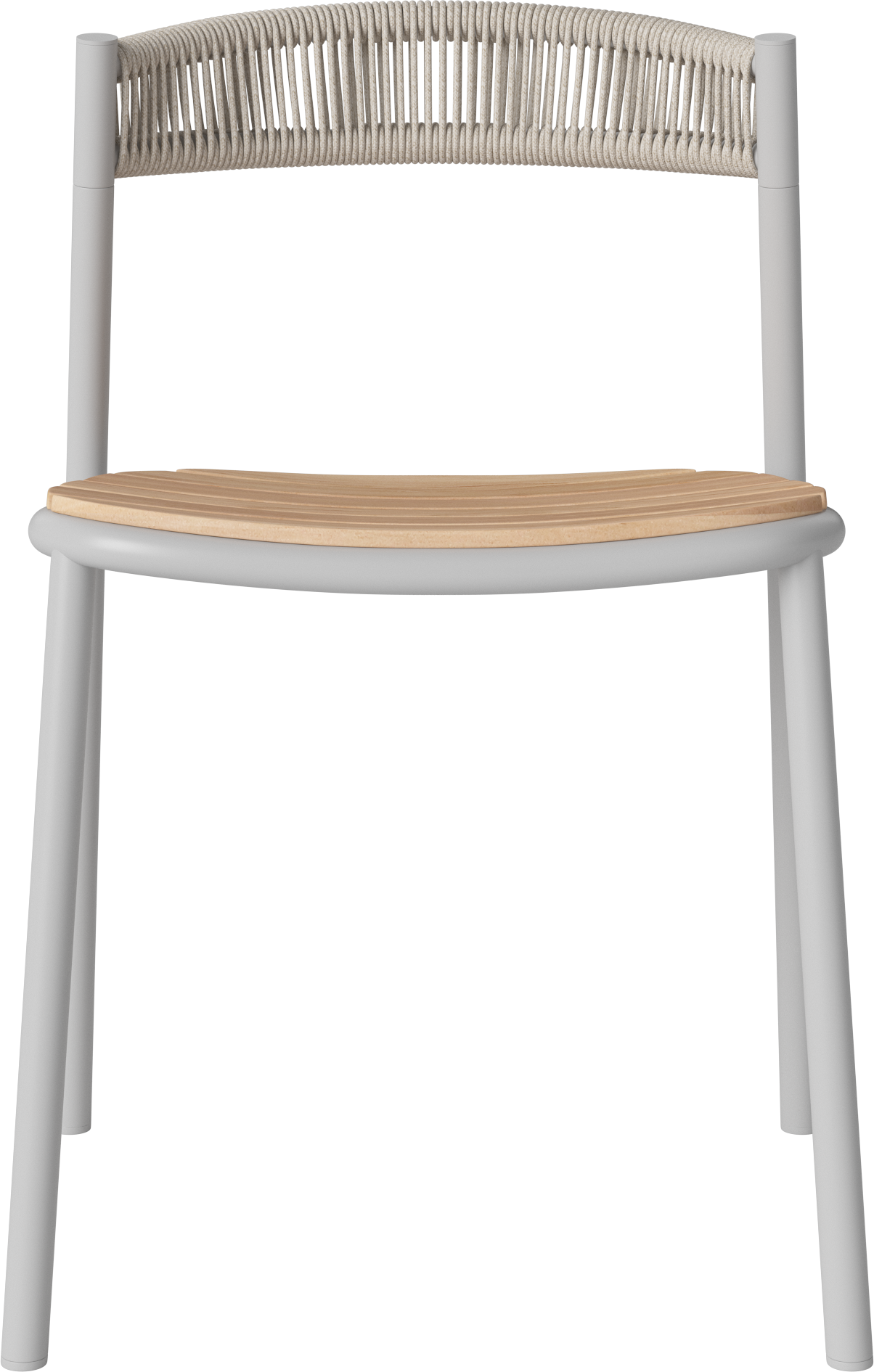 Kite Außenstuhl mit grauer Stahlbasis