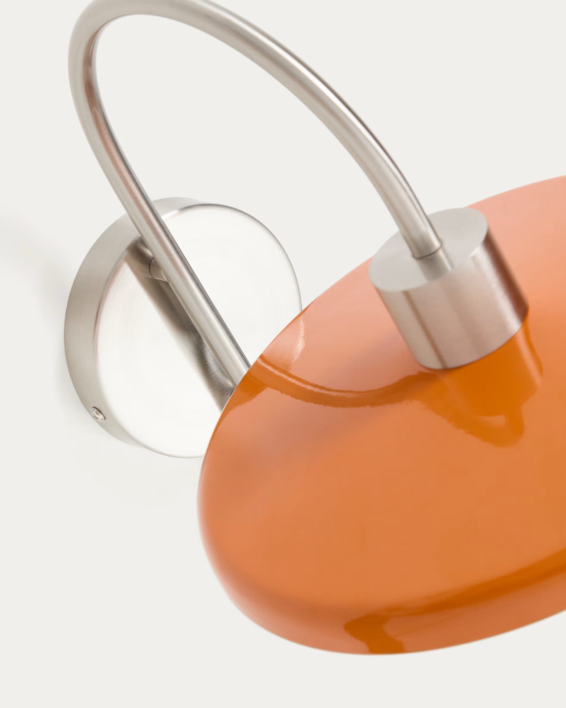 Wandleuchte NUVIRA orange mit Silber