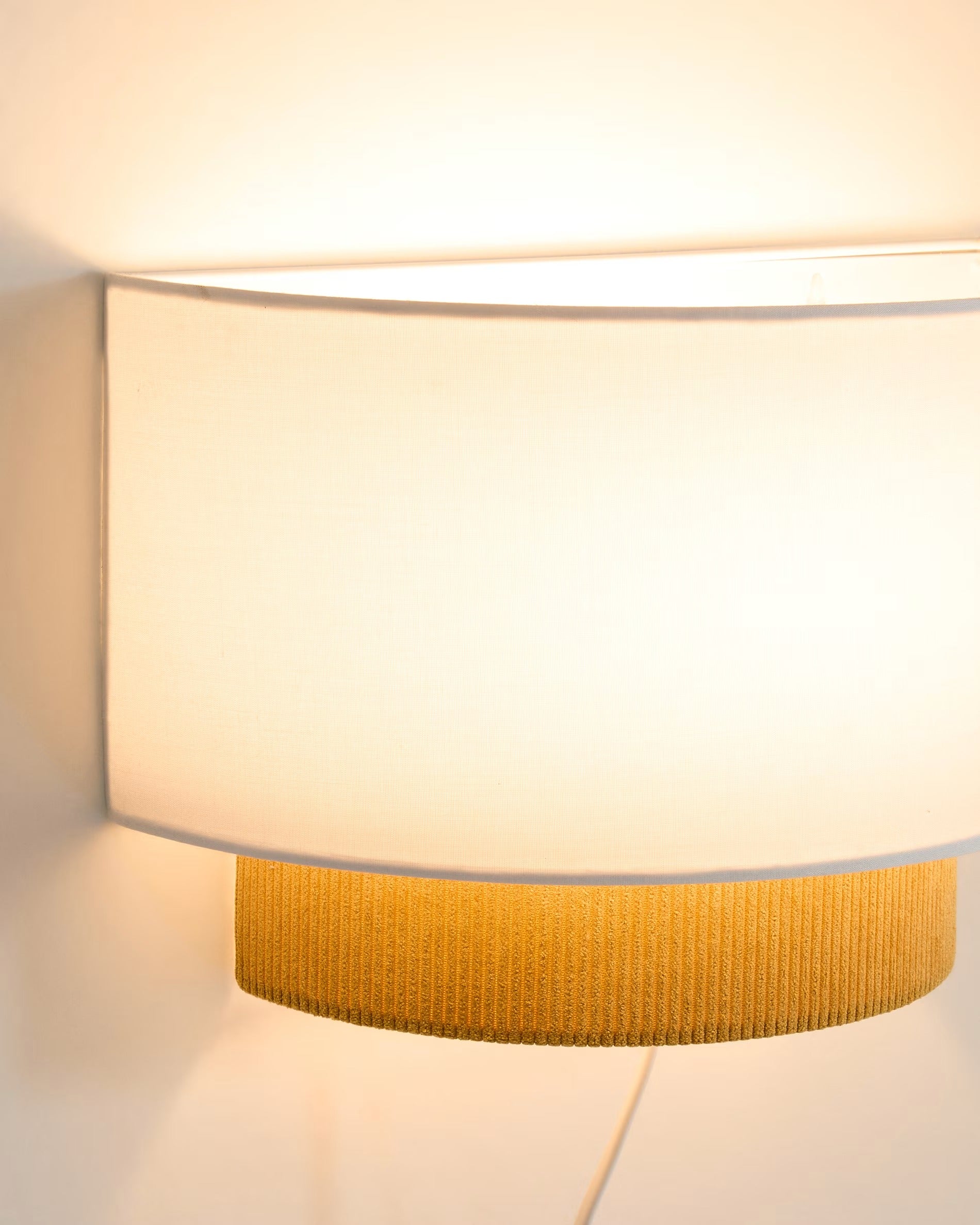 BIANELLA mustard wall lamp with white