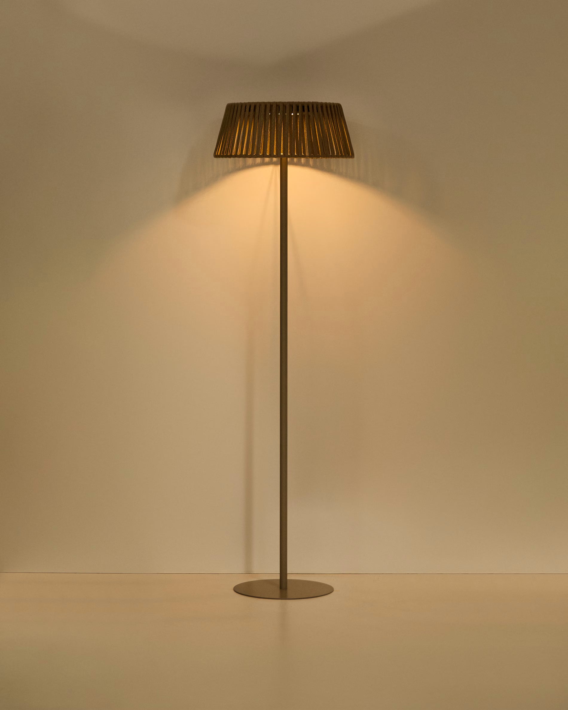 Solar-Stehlampe ALDET beige