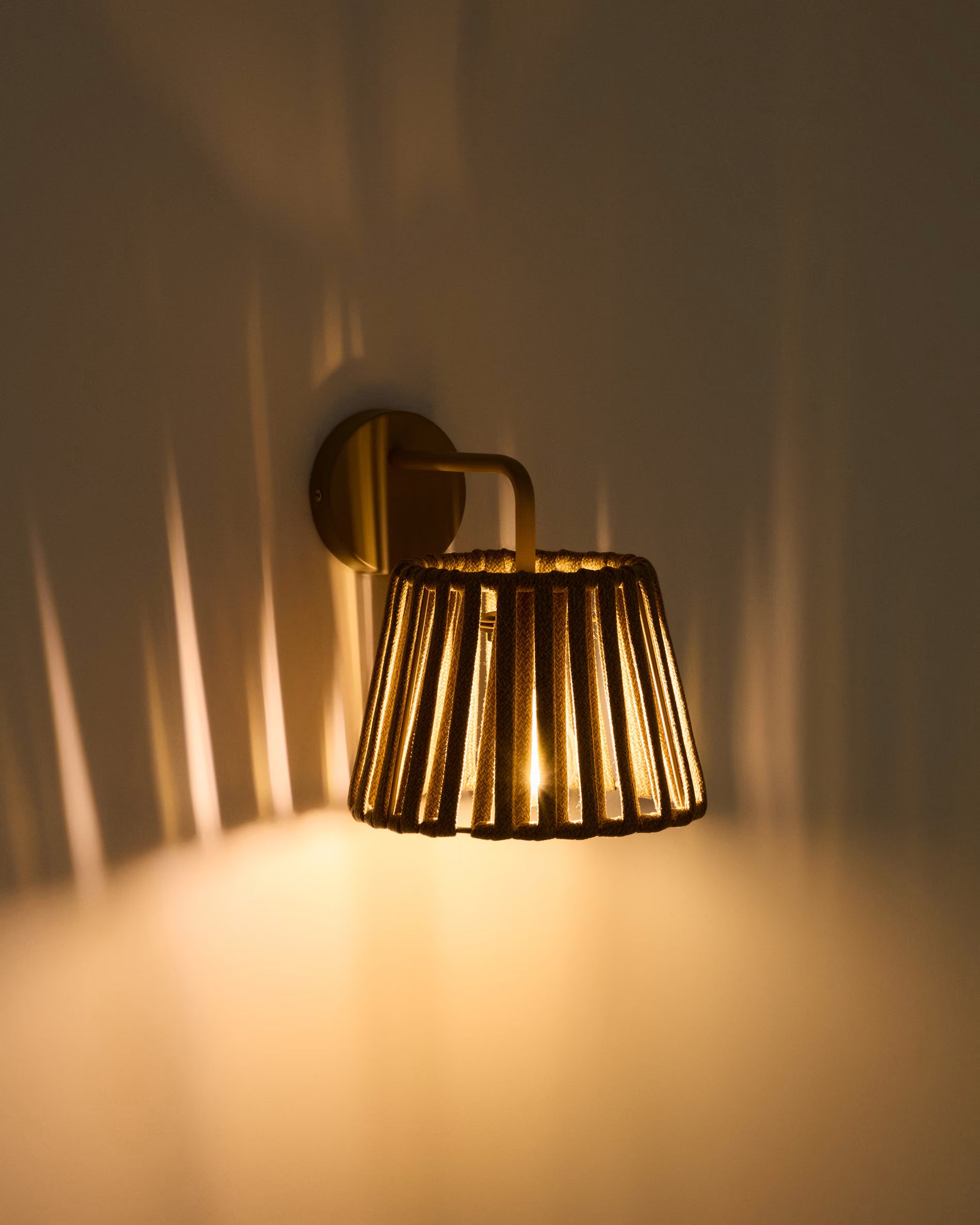 Solar Wall Garden Lamp ALDET Dark Beige