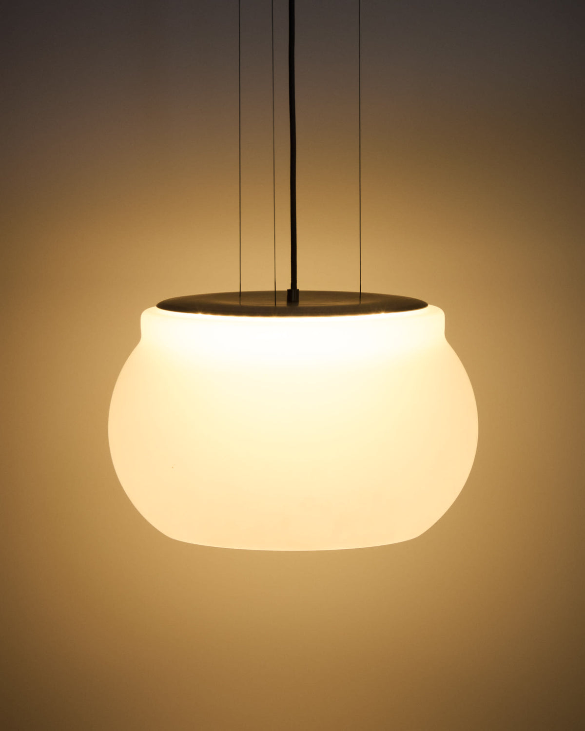 Lampa wisząca LED LERUNA matowe szkło i ocynkowany metal – ujęcie 12