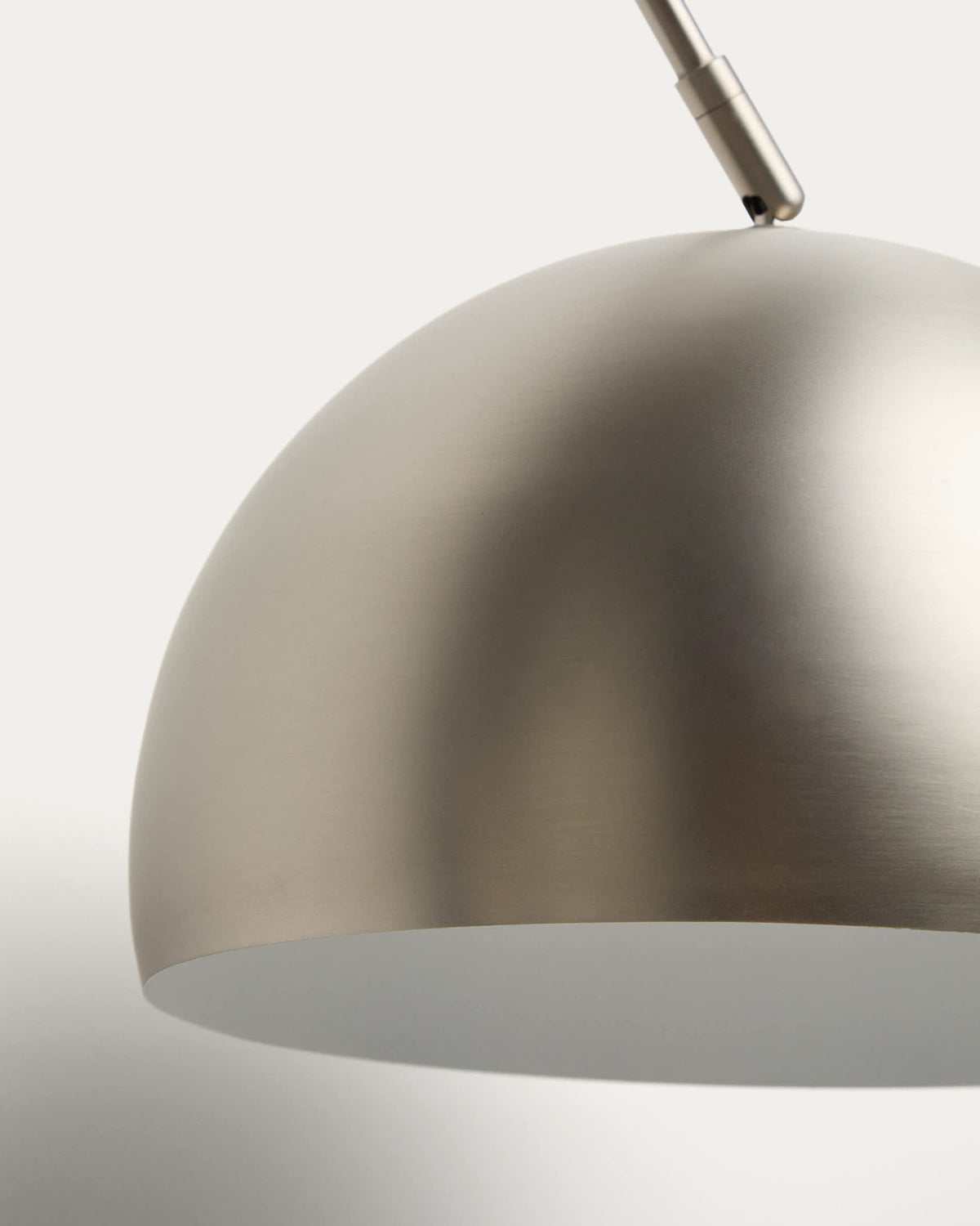 Lampa podłogowa MADALI srebrny szczotkowana stal i biały marmur – ujęcie 6