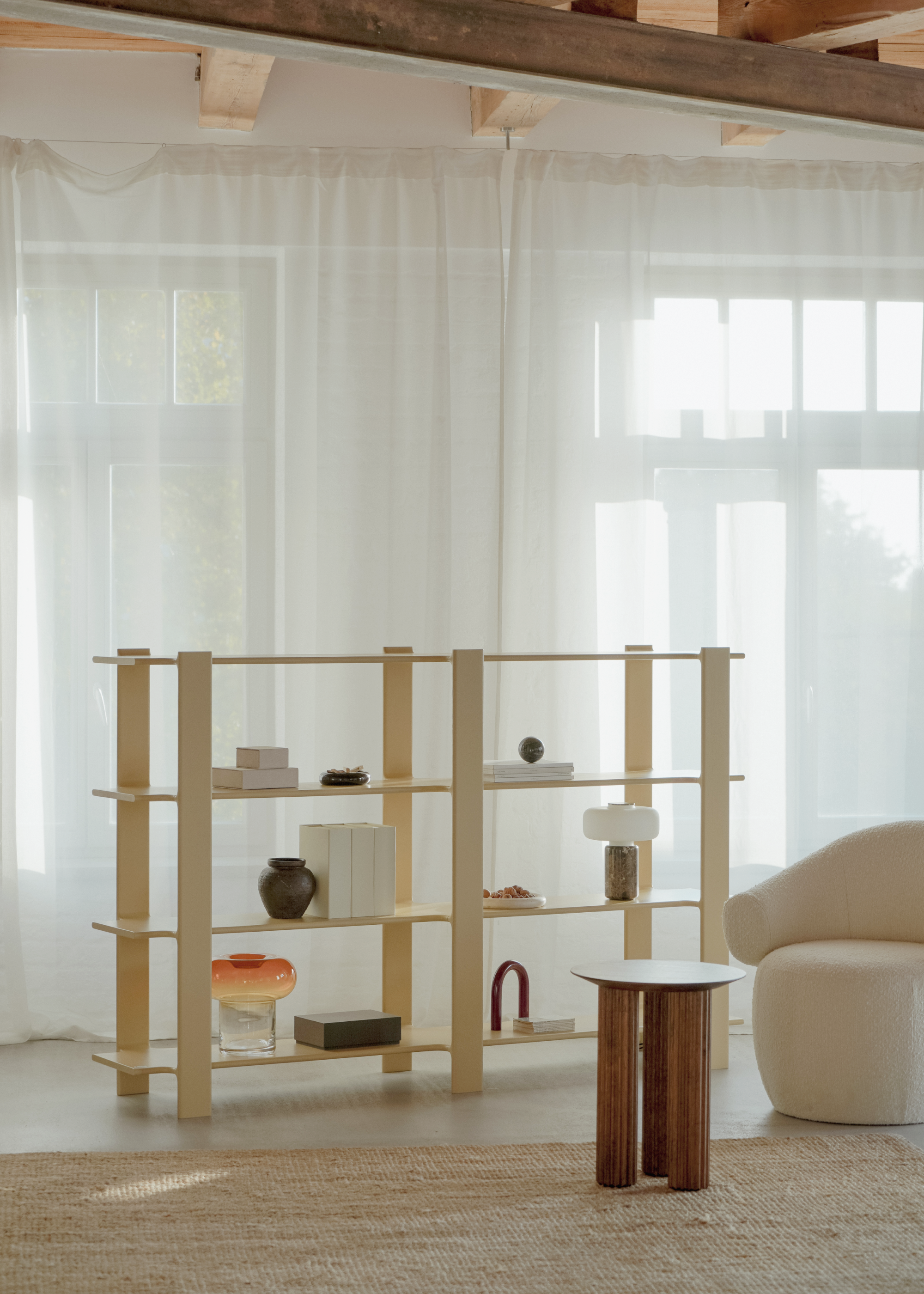 Regal LIGO DUO cremefarbenes Eichenholz