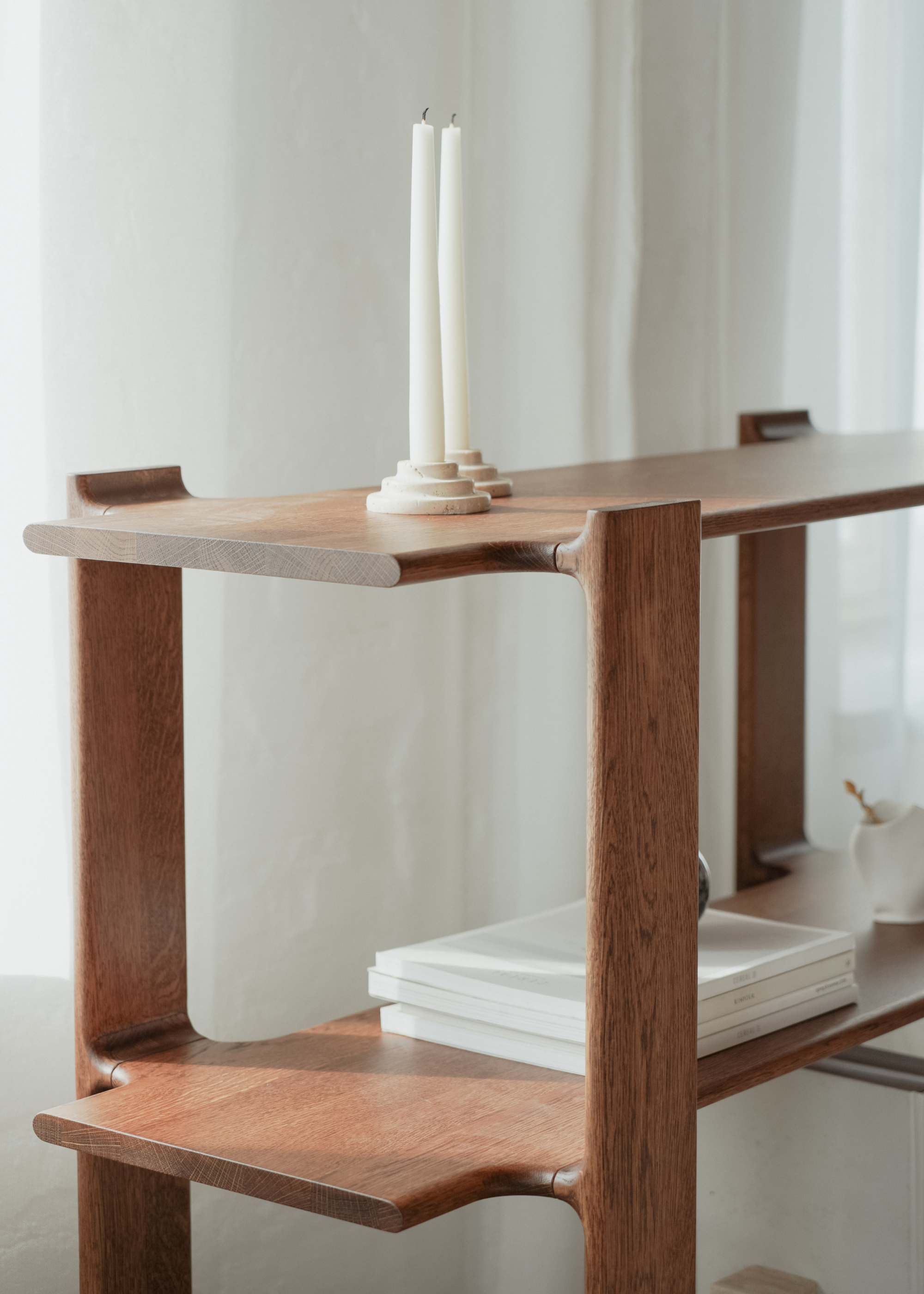 Regal LIGO cremefarbenes Eichenholz