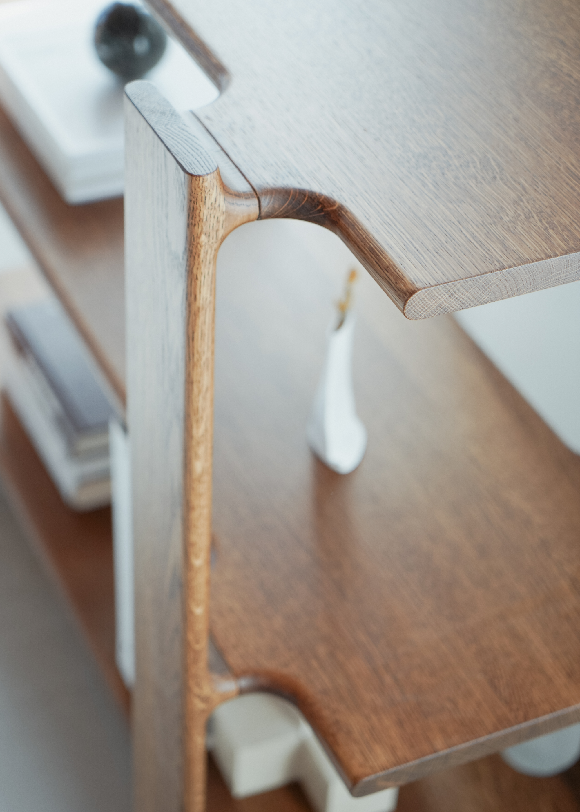 LIGO Shelf in Ebony Oak Wood