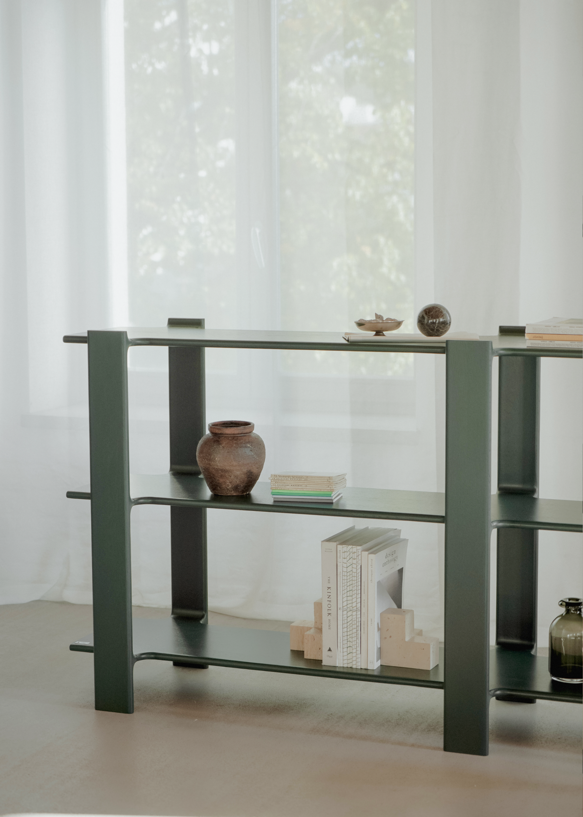 LIGO DUO Shelf green oak wood