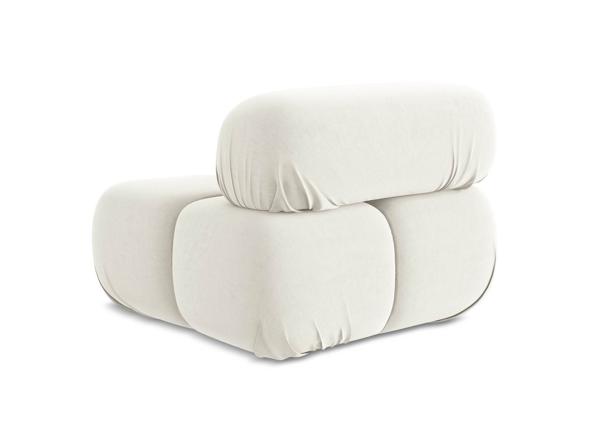 Armchair / velvet module LOKUA light beige