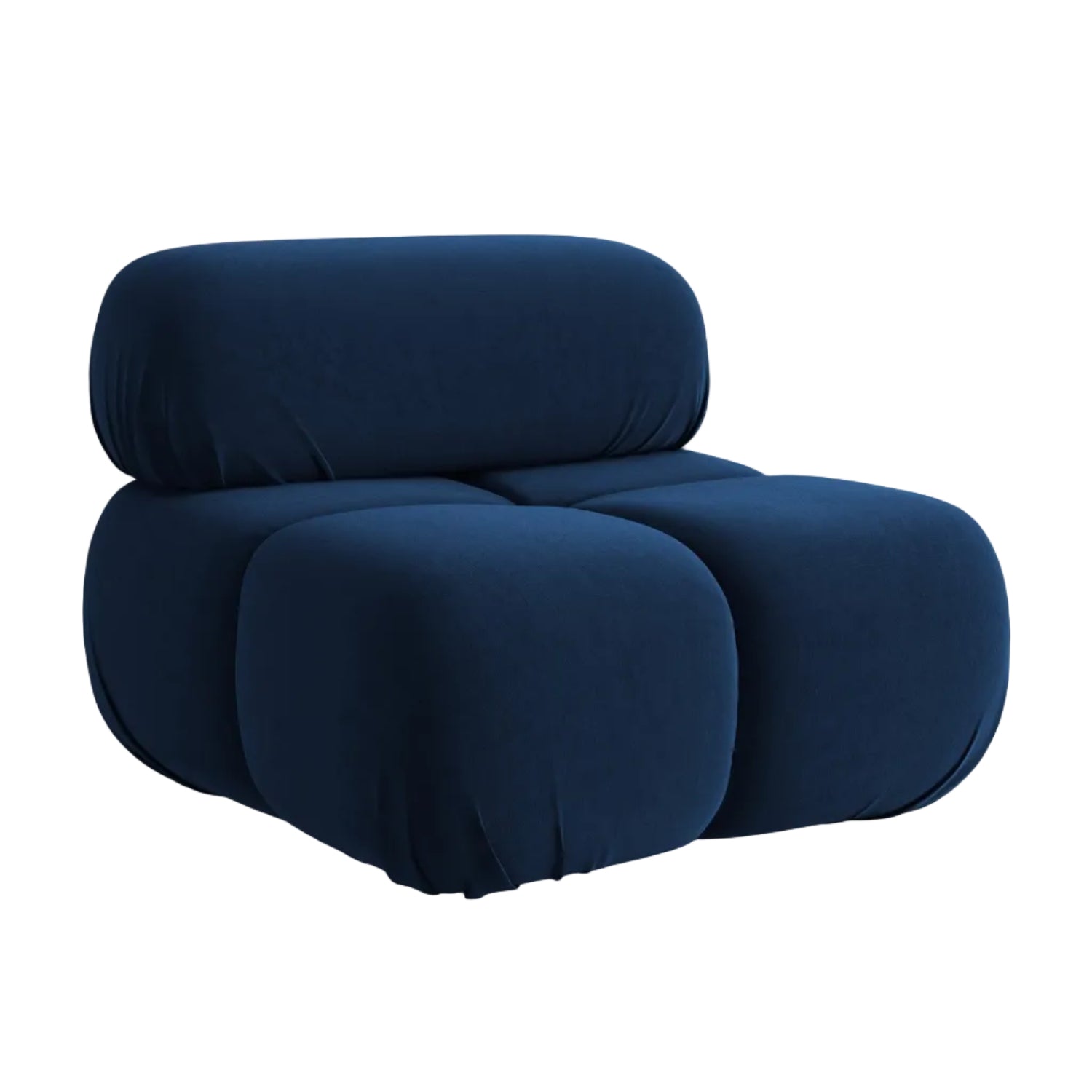 Armchair / velvet module LOKUA royal blue