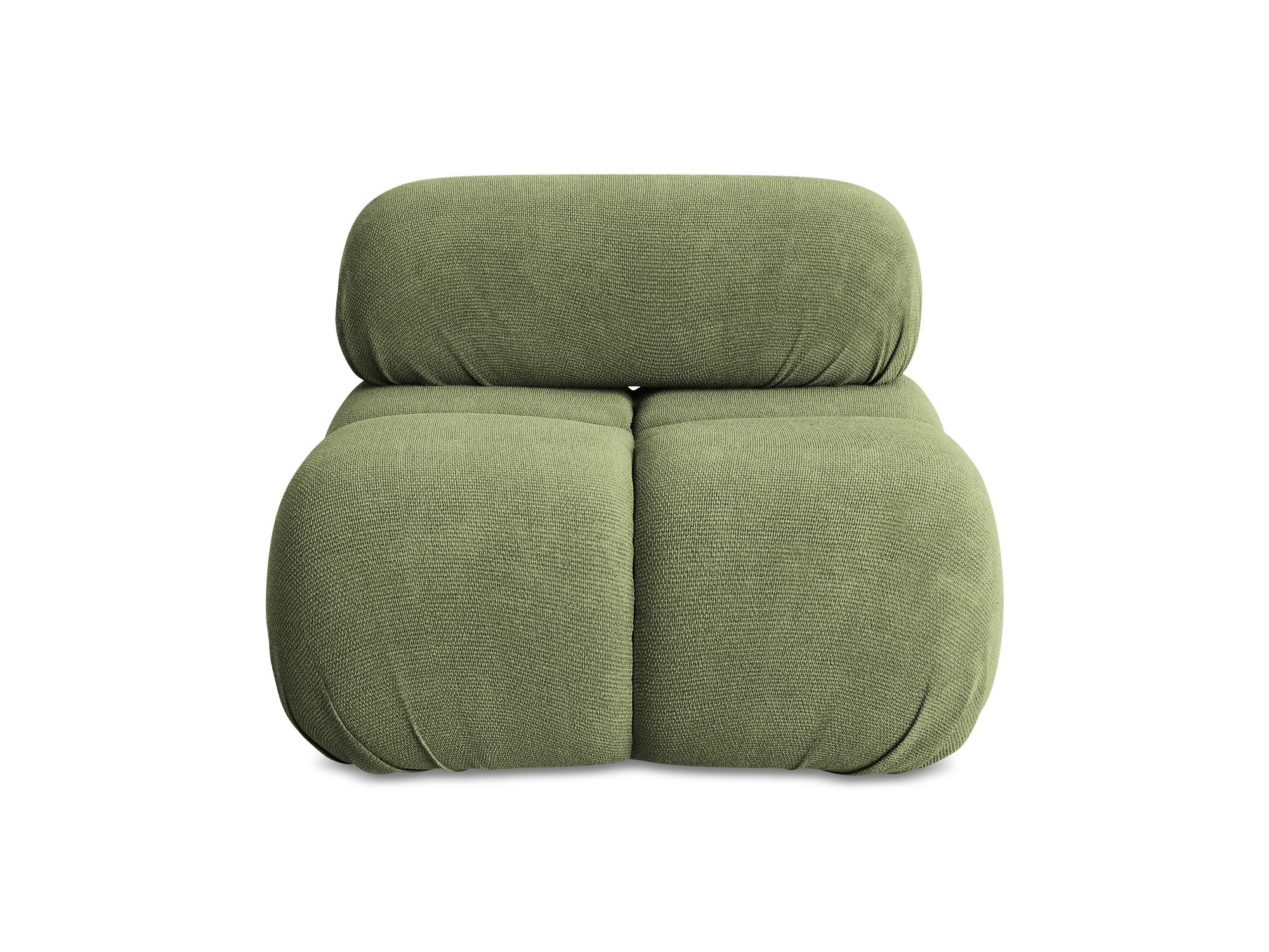 Armchair / module LOKUA green chenille