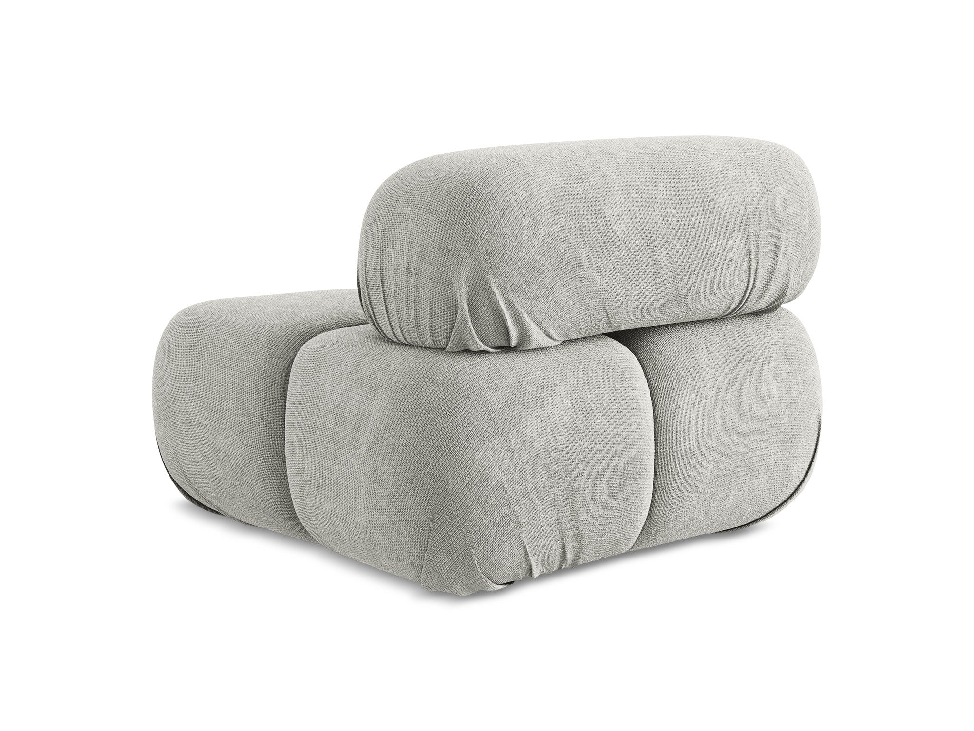 Sessel / Modul LOKUA hellgraues Chenille